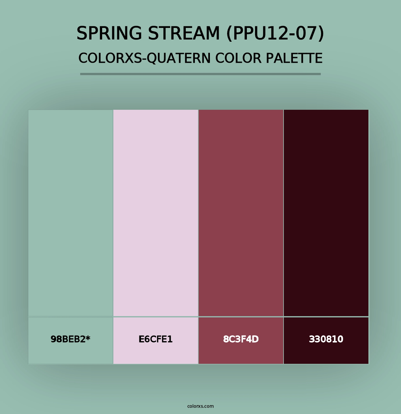 Spring Stream (PPU12-07) - Colorxs Quad Palette