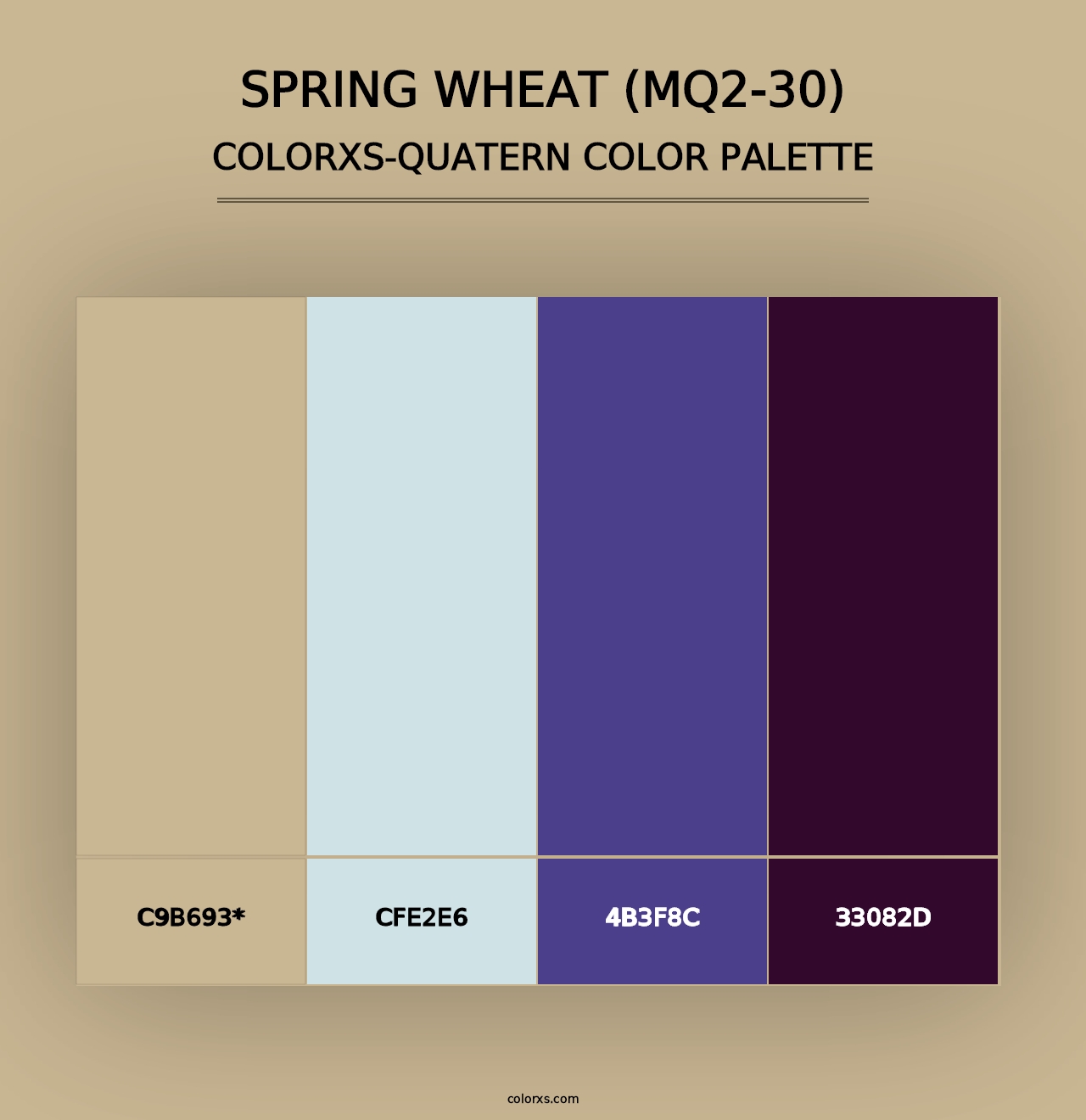 Spring Wheat (MQ2-30) - Colorxs Quad Palette