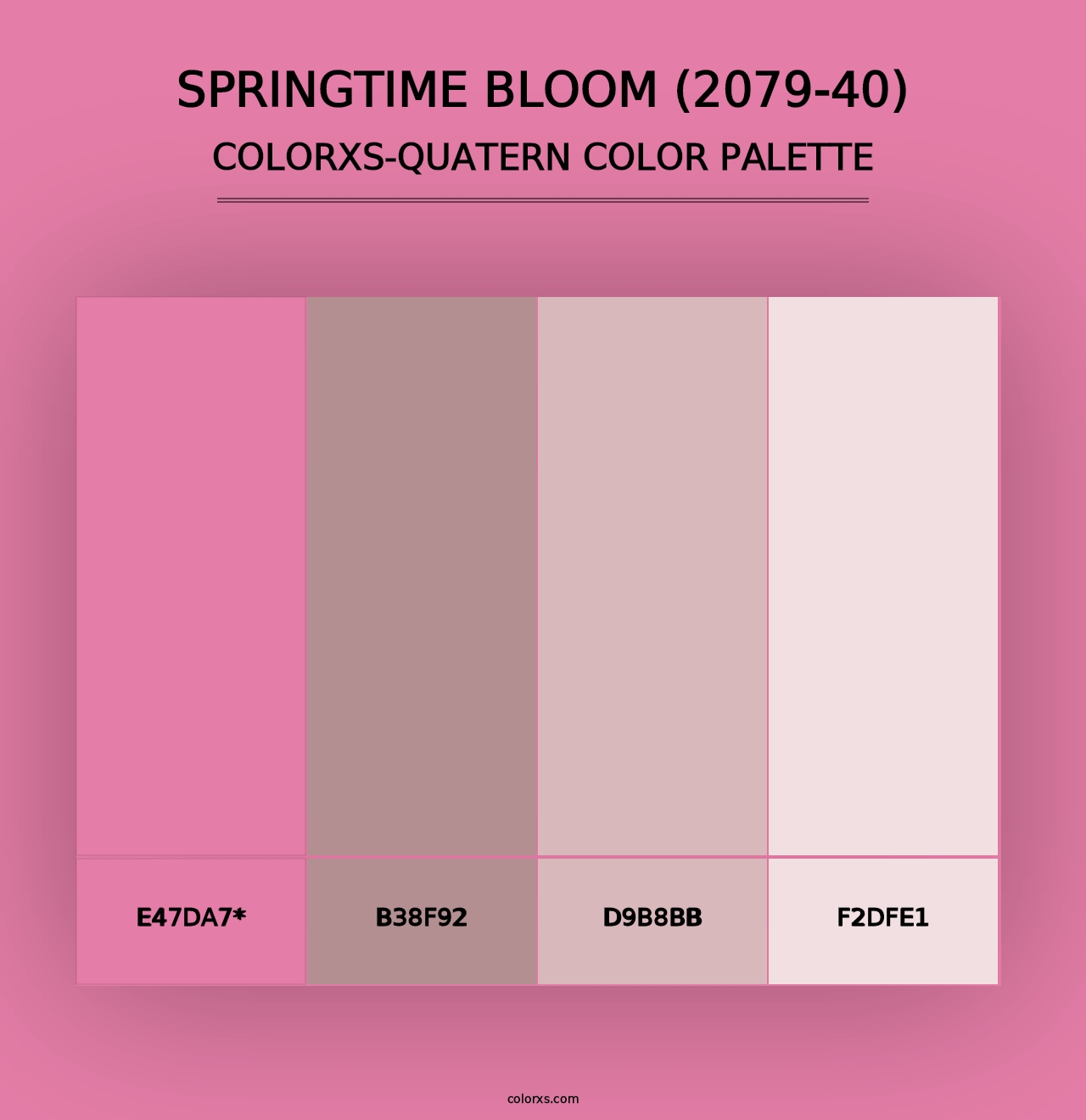 Springtime Bloom (2079-40) - Colorxs Quad Palette