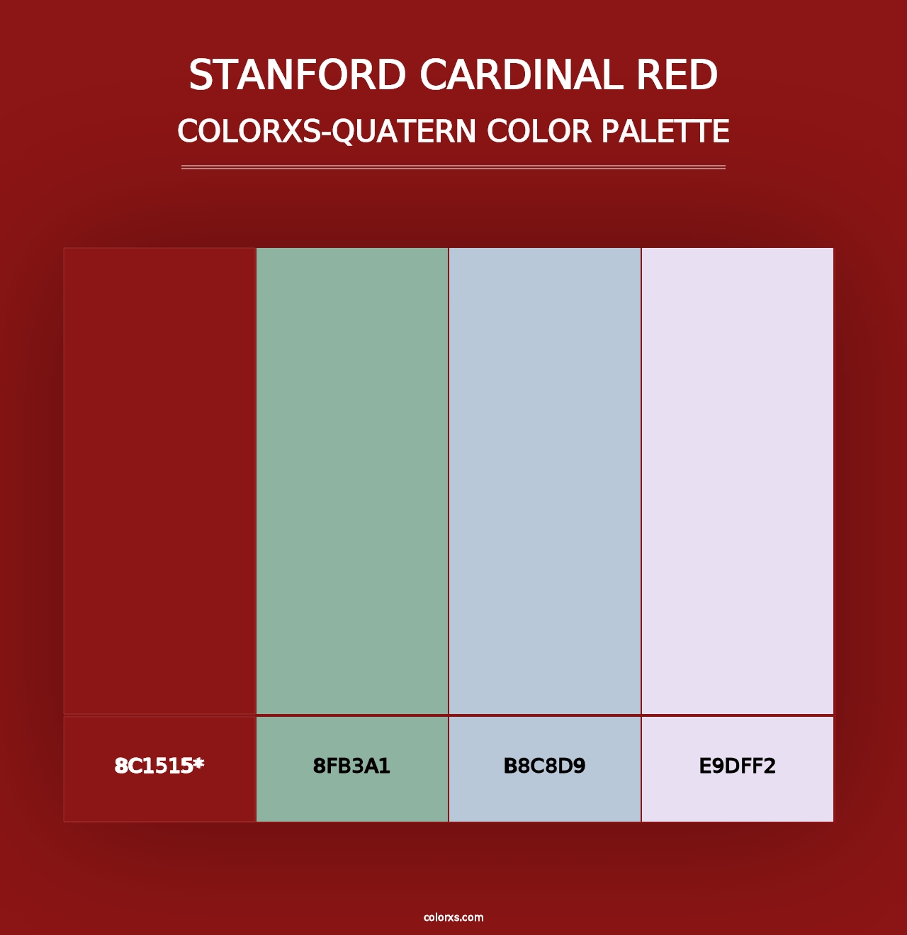 Stanford Cardinal Red - Colorxs Quad Palette