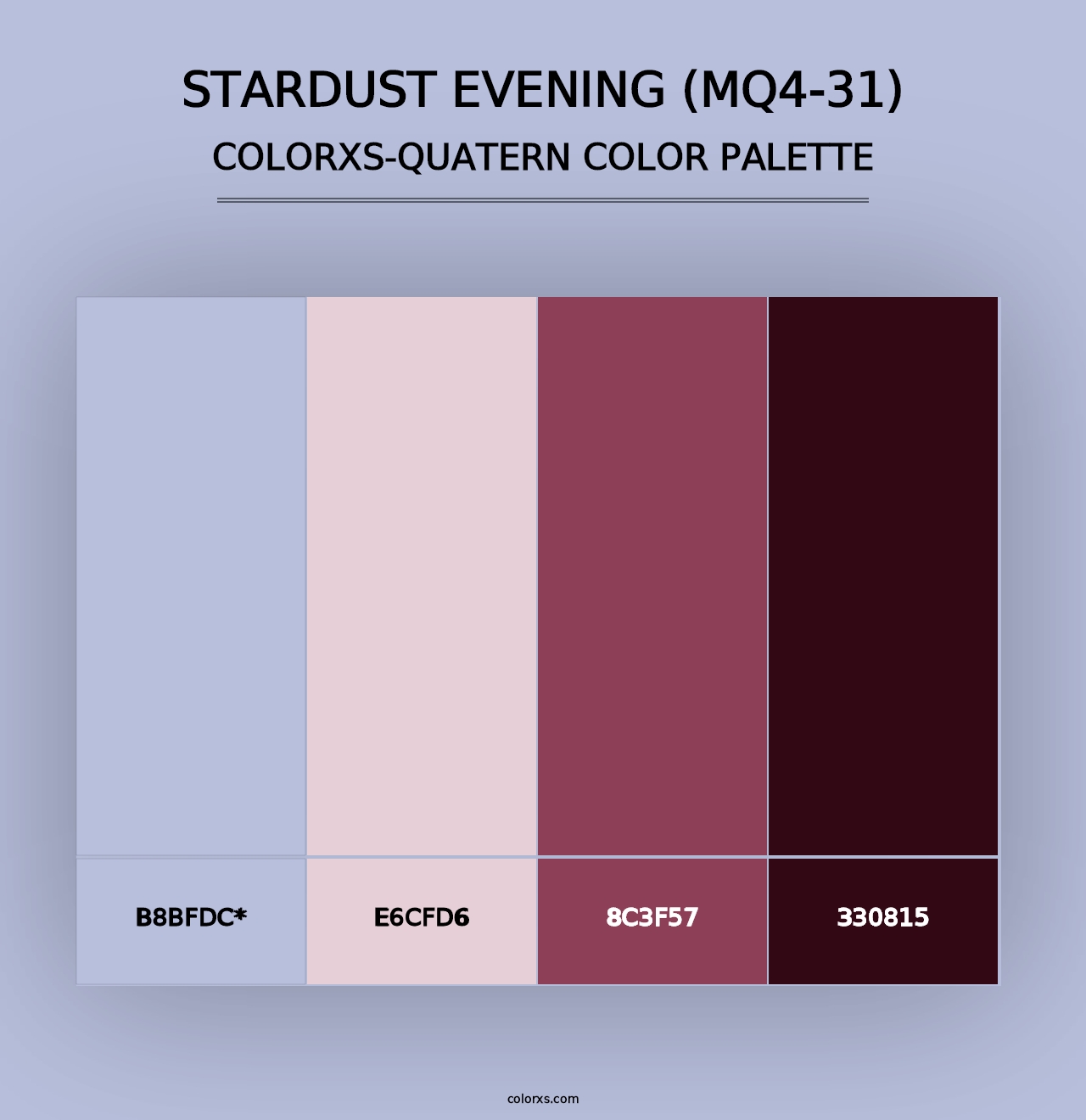 Stardust Evening (MQ4-31) - Colorxs Quad Palette