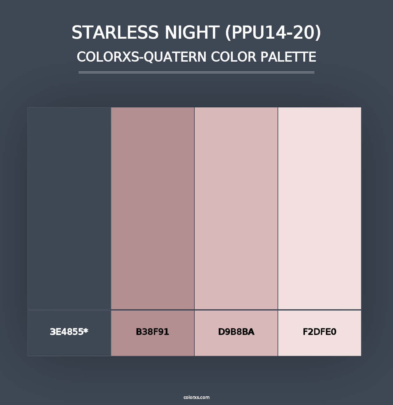 Starless Night (PPU14-20) - Colorxs Quad Palette