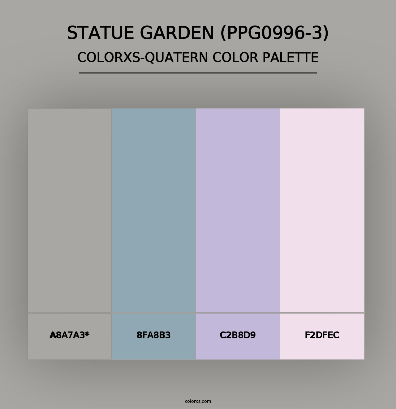 Statue Garden (PPG0996-3) - Colorxs Quad Palette