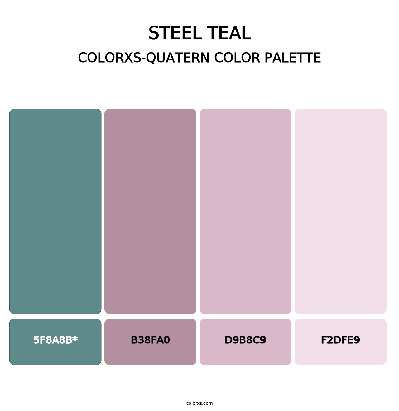 Steel Teal - Colorxs Quad Palette