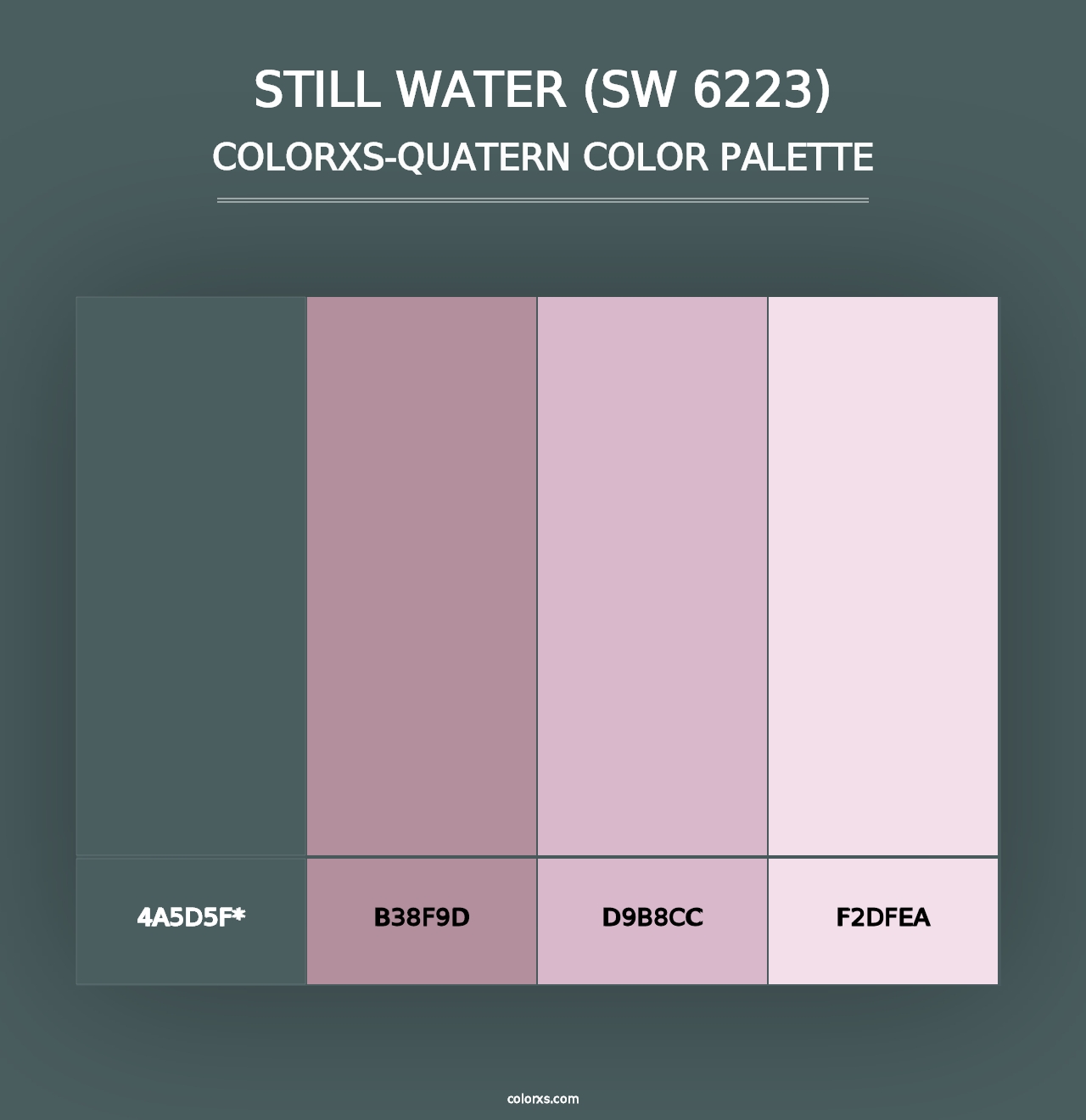 Still Water (SW 6223) - Colorxs Quad Palette