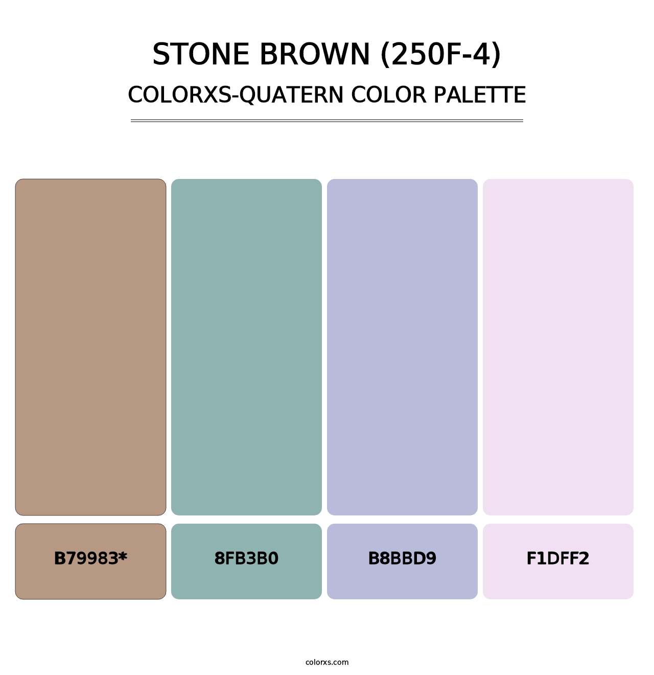 Stone Brown (250F-4) - Colorxs Quad Palette