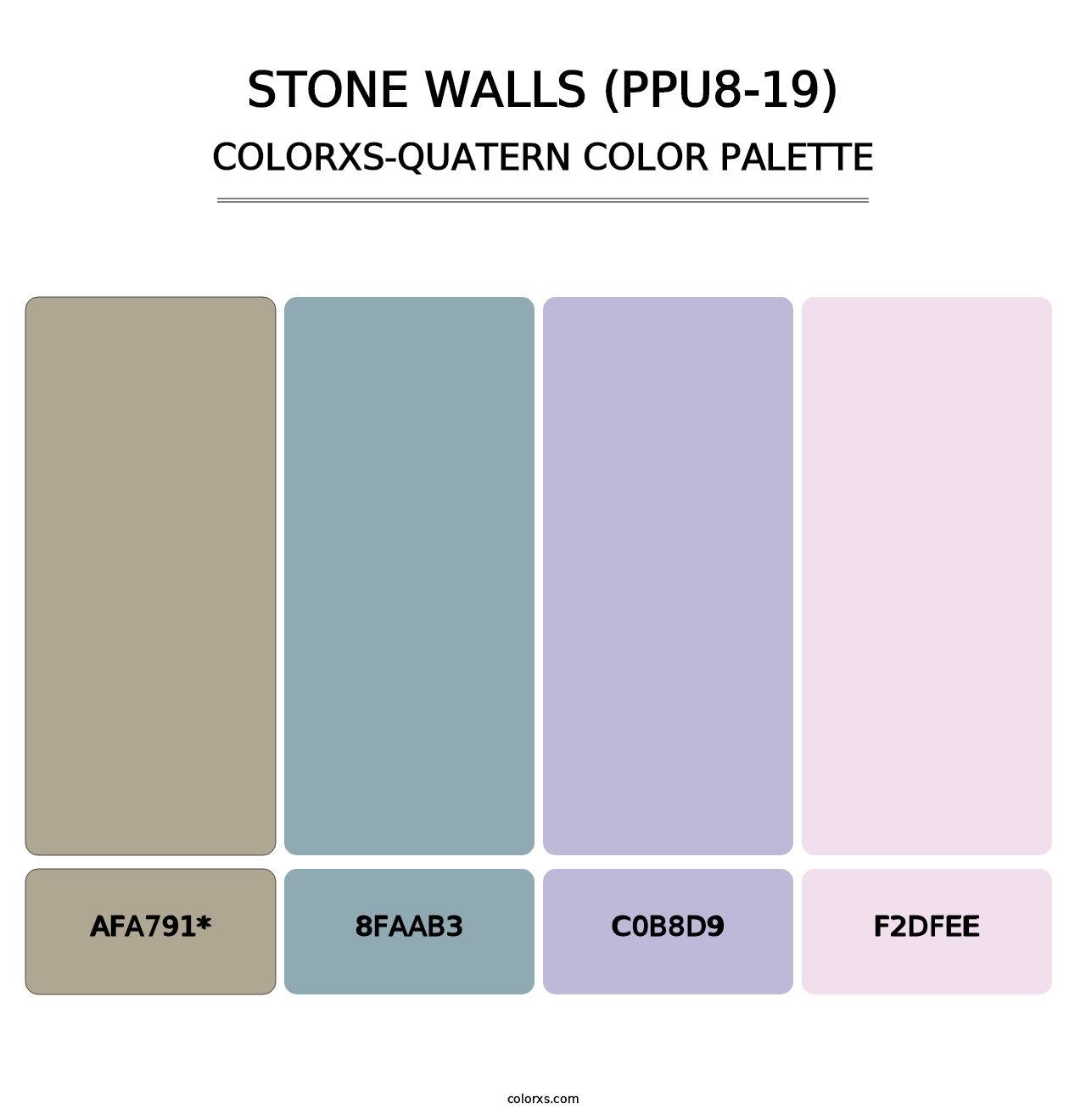 Stone Walls (PPU8-19) - Colorxs Quad Palette