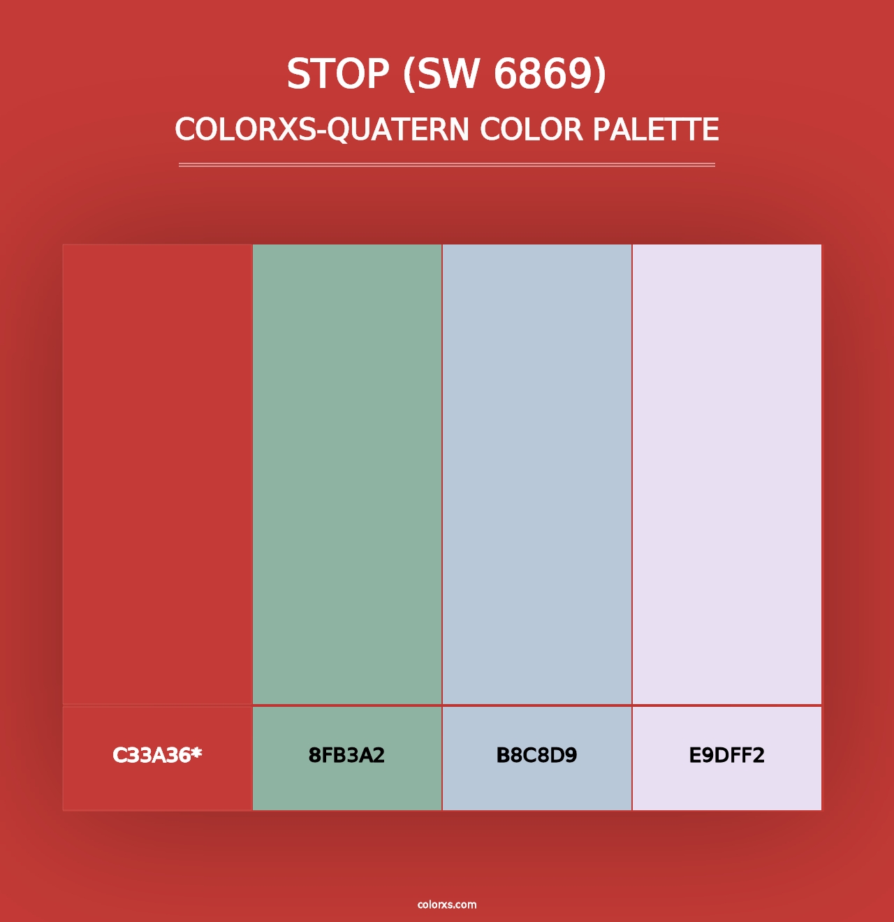 Stop (SW 6869) - Colorxs Quad Palette