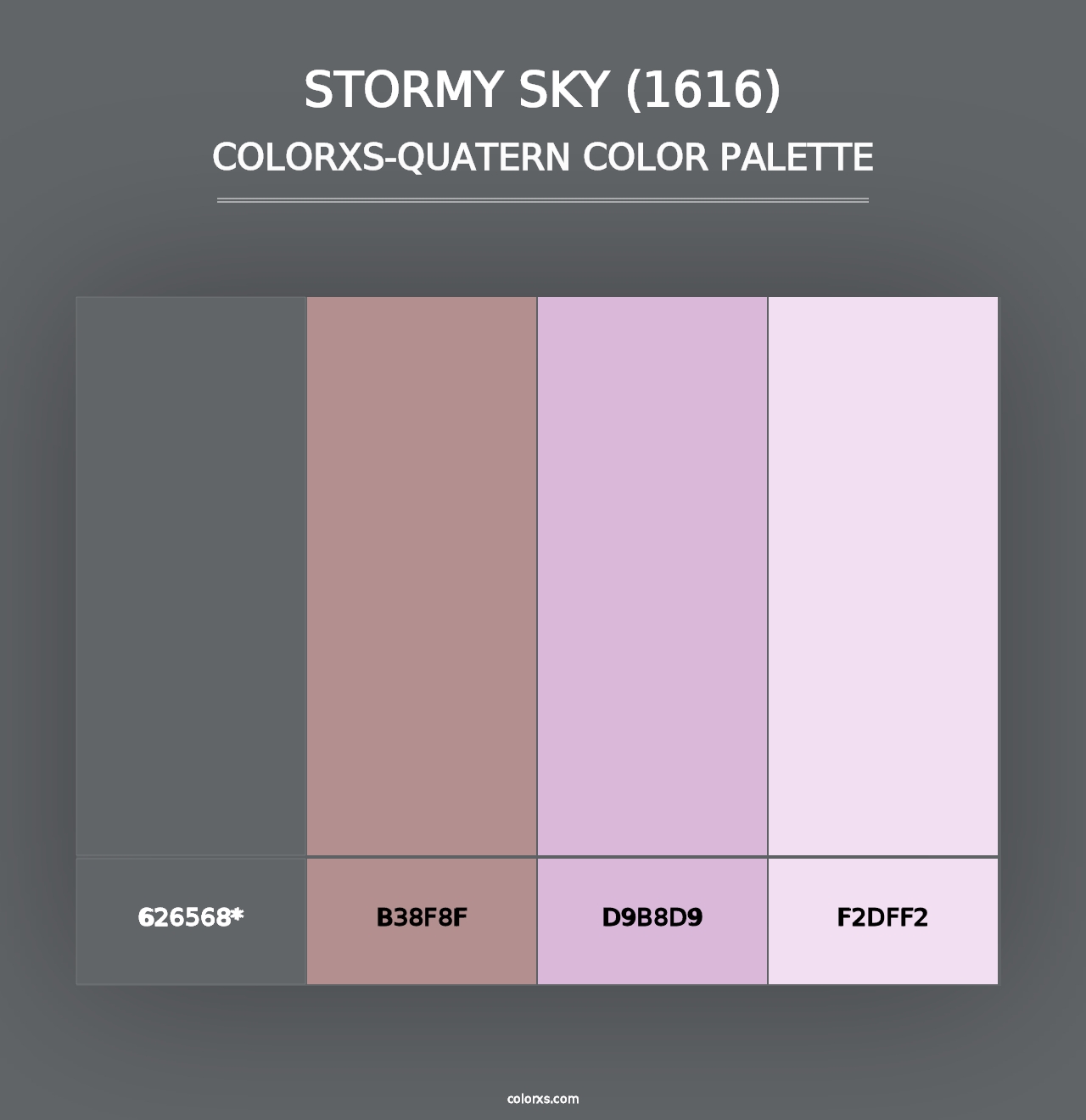 Stormy Sky (1616) - Colorxs Quad Palette