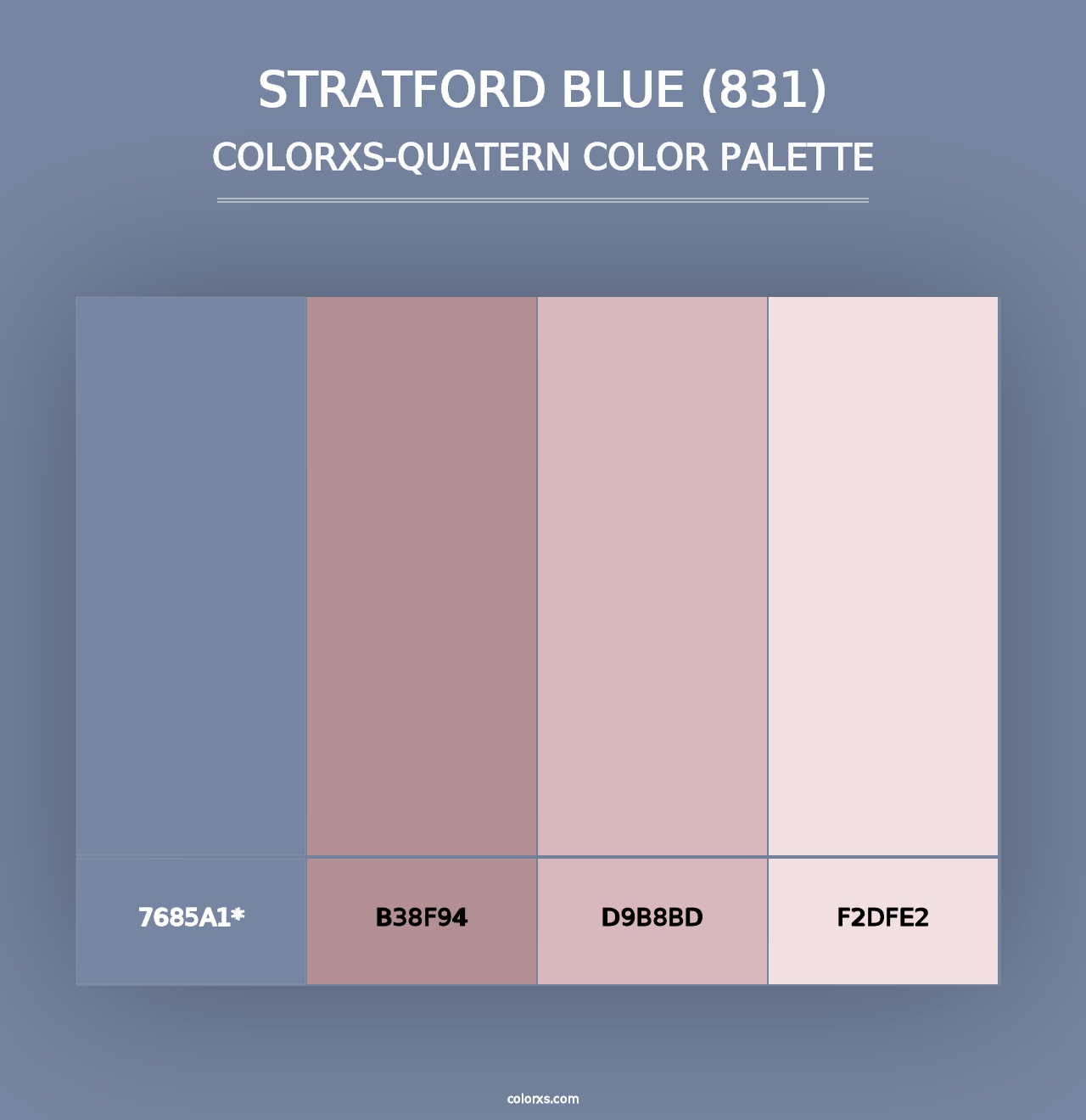 Stratford Blue (831) - Colorxs Quad Palette