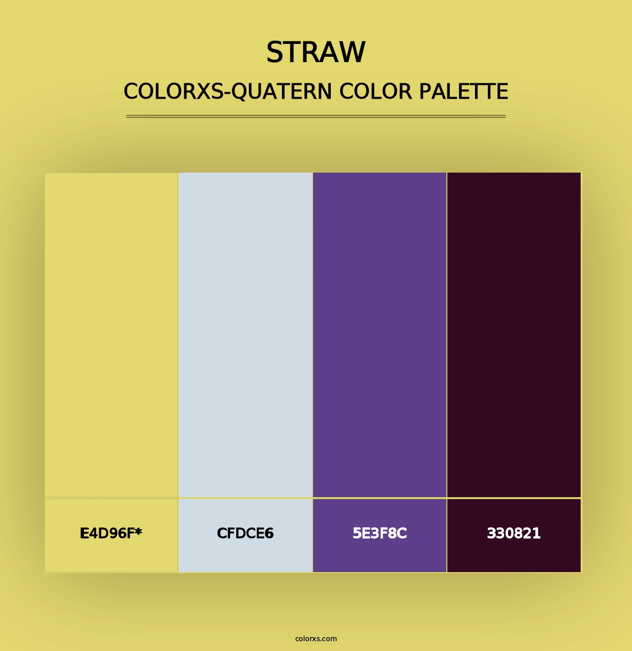 Straw - Colorxs Quad Palette