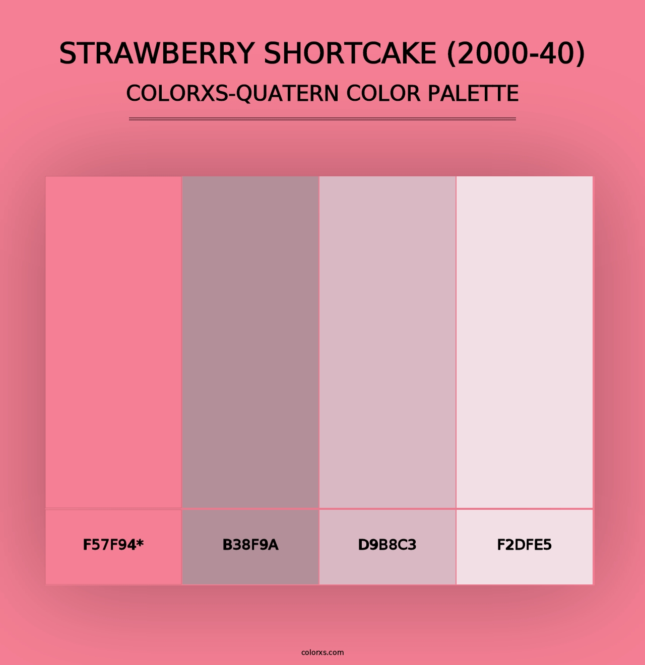 Strawberry Shortcake (2000-40) - Colorxs Quad Palette