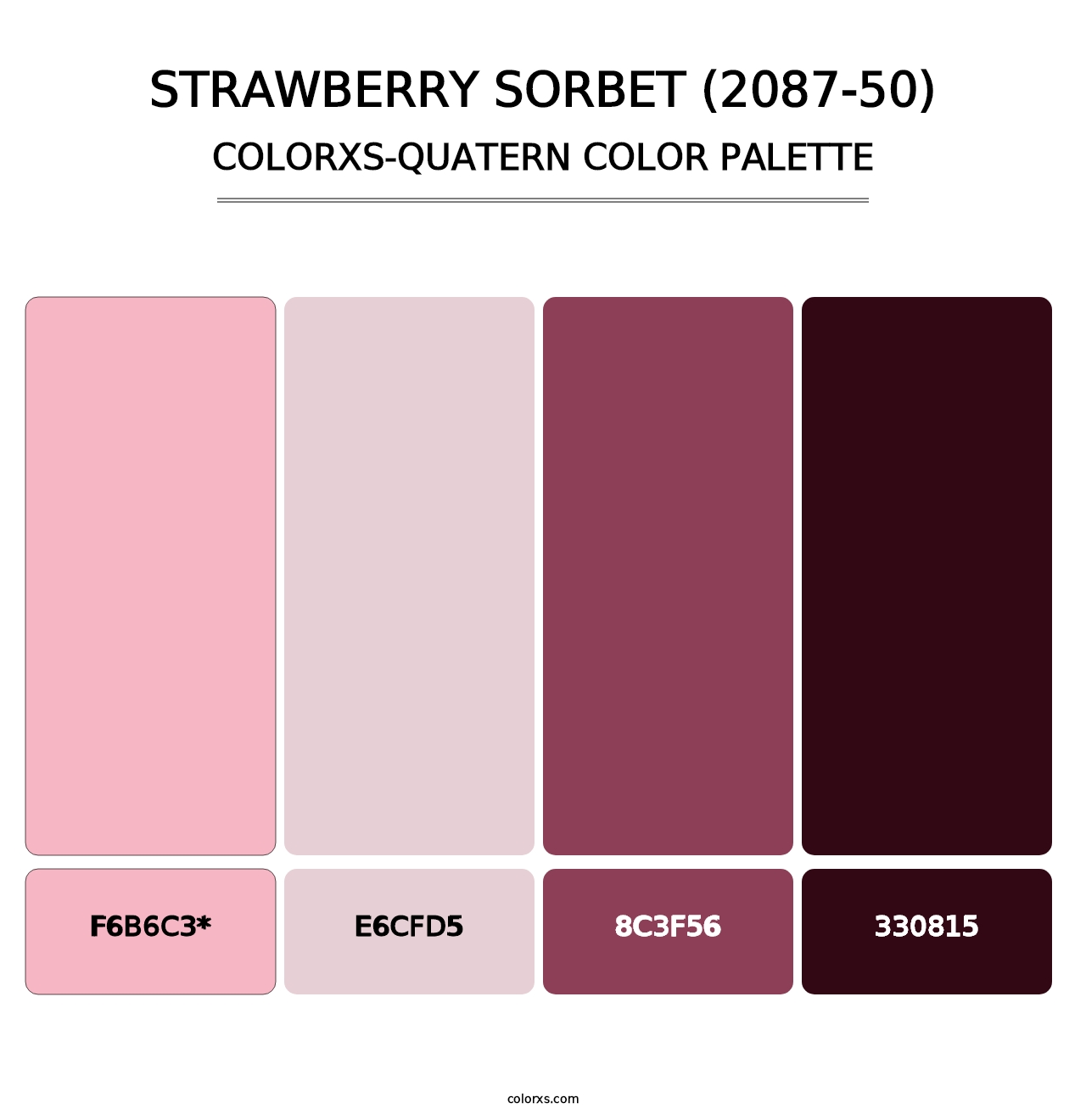 Strawberry Sorbet (2087-50) - Colorxs Quad Palette