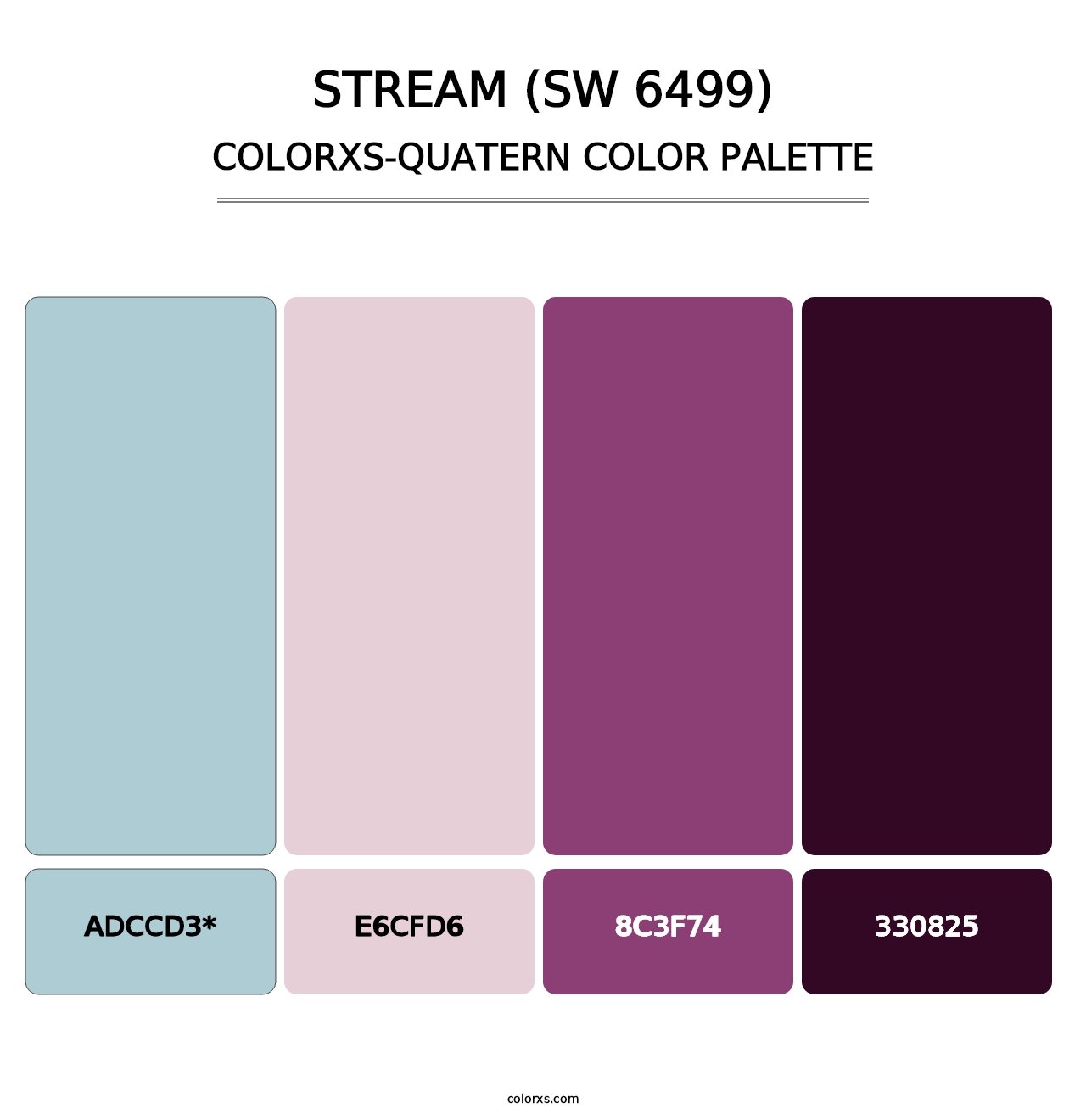 Stream (SW 6499) - Colorxs Quad Palette