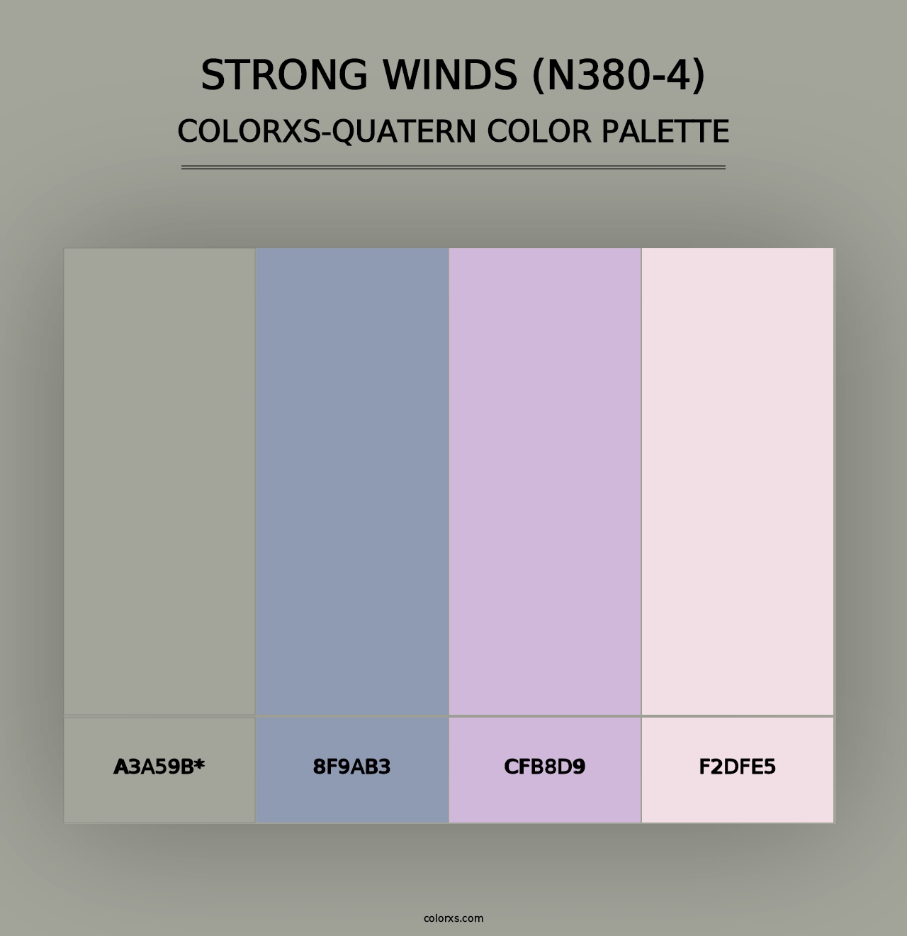 Strong Winds (N380-4) - Colorxs Quad Palette