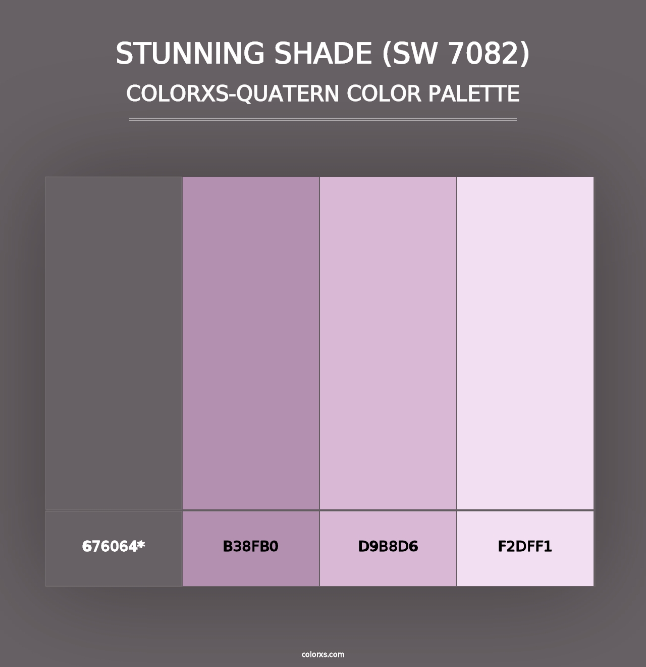 Stunning Shade (SW 7082) - Colorxs Quad Palette