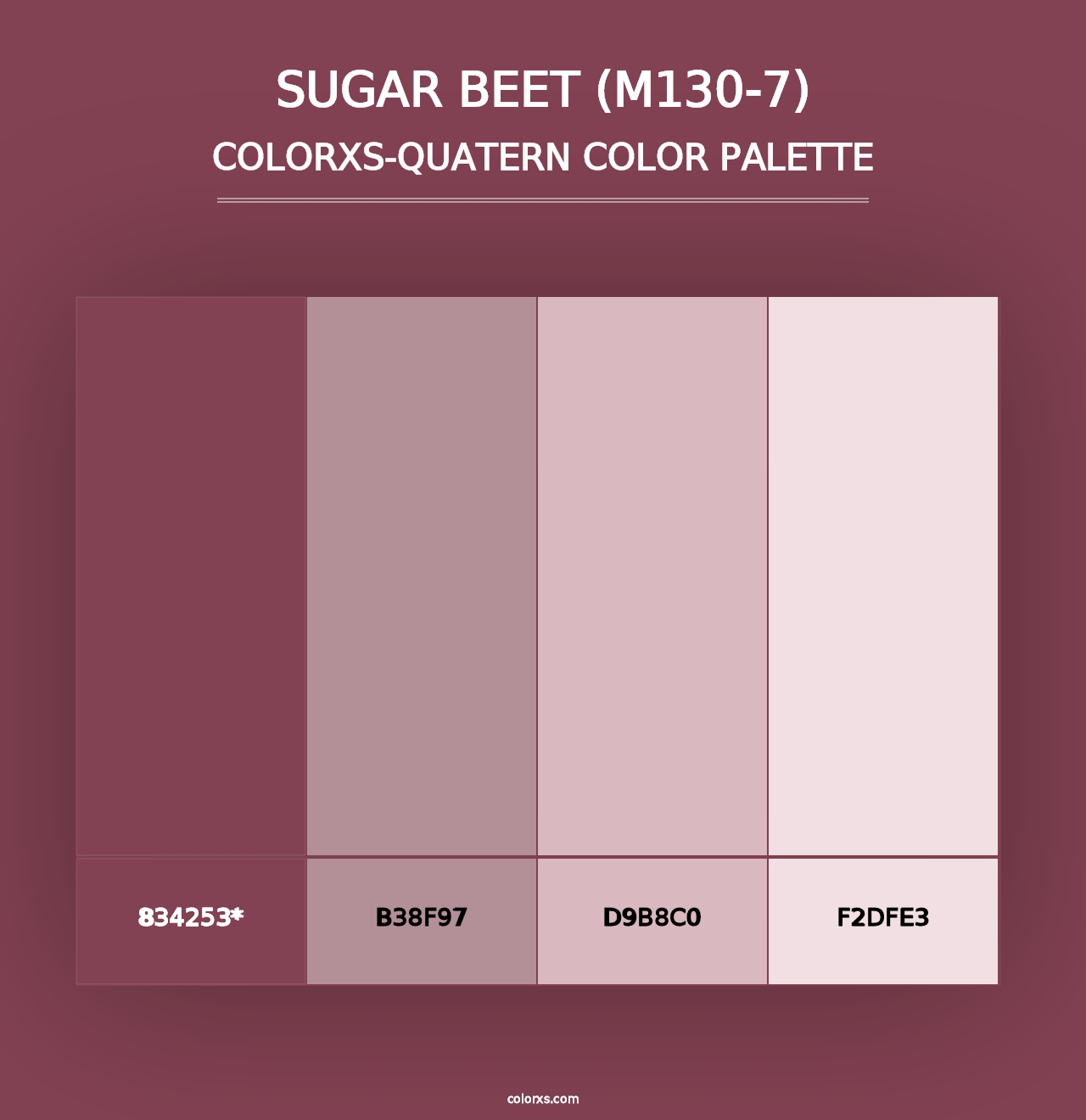 Sugar Beet (M130-7) - Colorxs Quad Palette