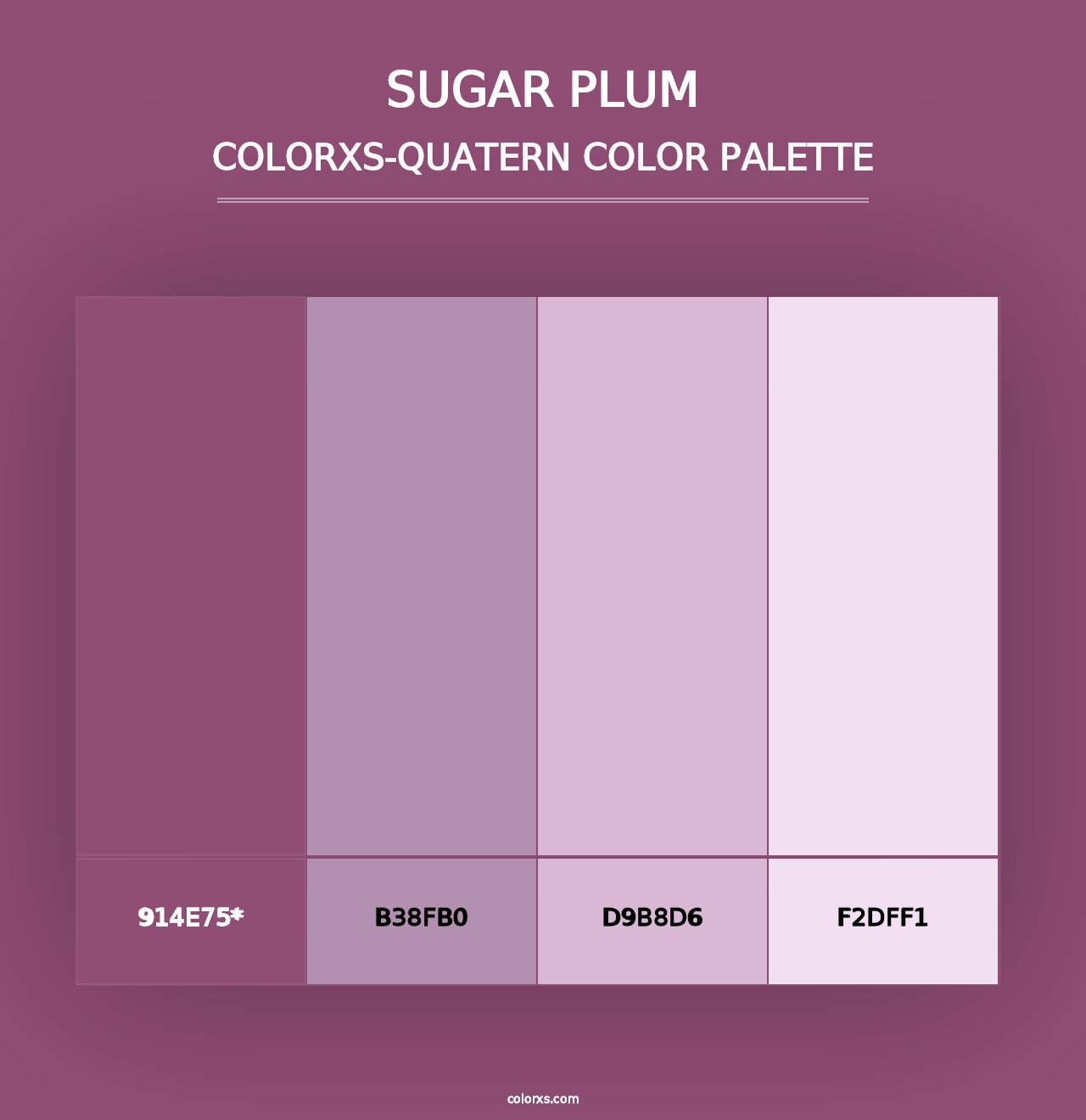 Sugar Plum - Colorxs Quad Palette