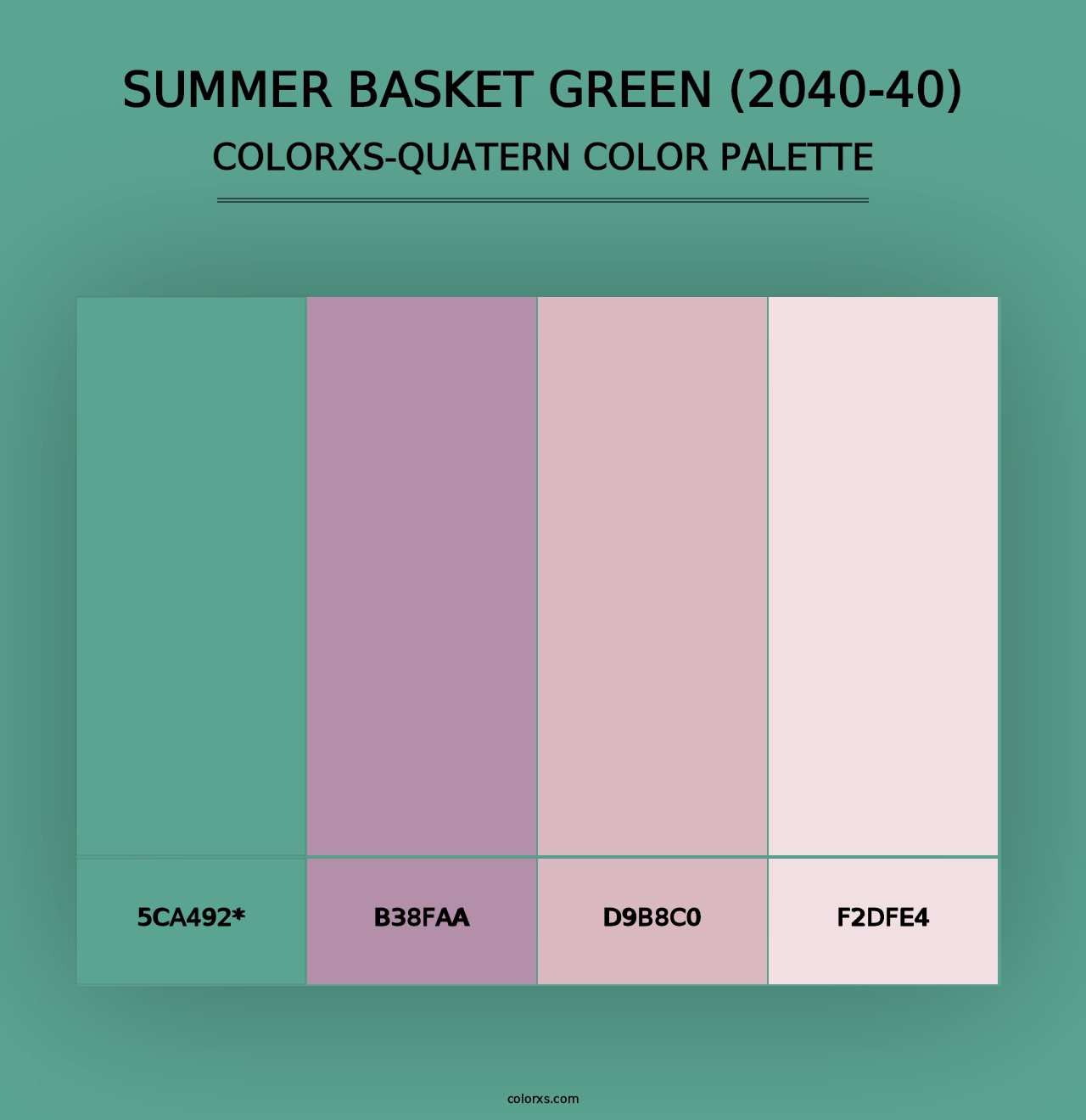 Summer Basket Green (2040-40) - Colorxs Quad Palette