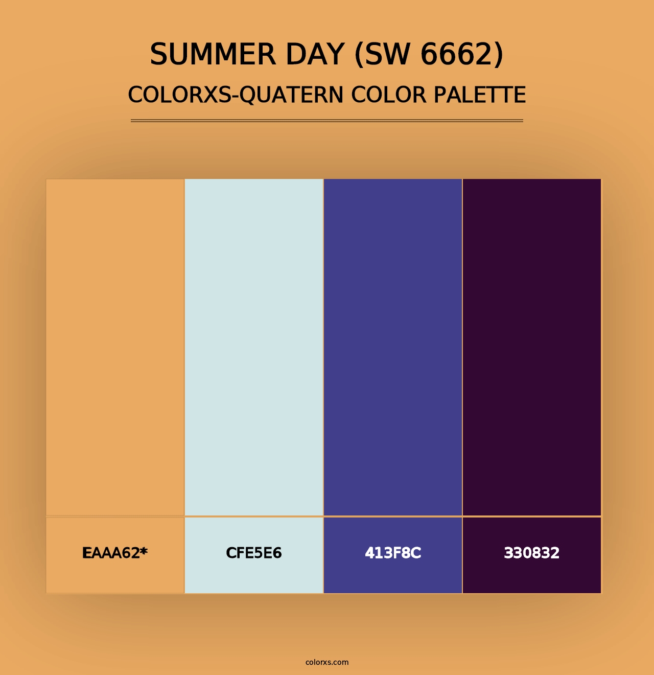 Summer Day (SW 6662) - Colorxs Quad Palette