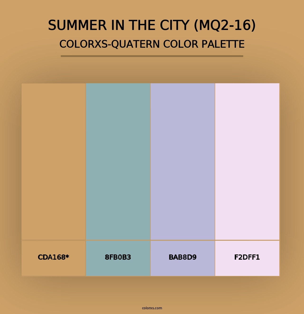 Summer In The City (MQ2-16) - Colorxs Quad Palette