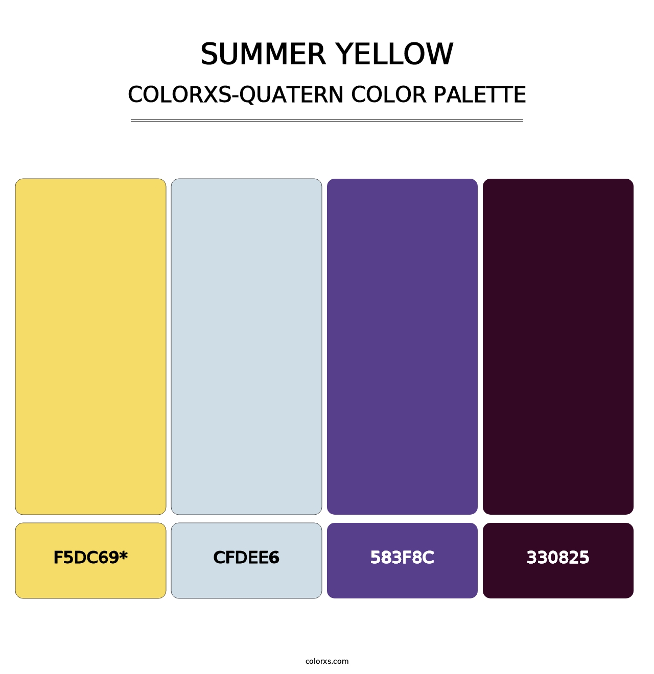 Summer Yellow - Colorxs Quad Palette