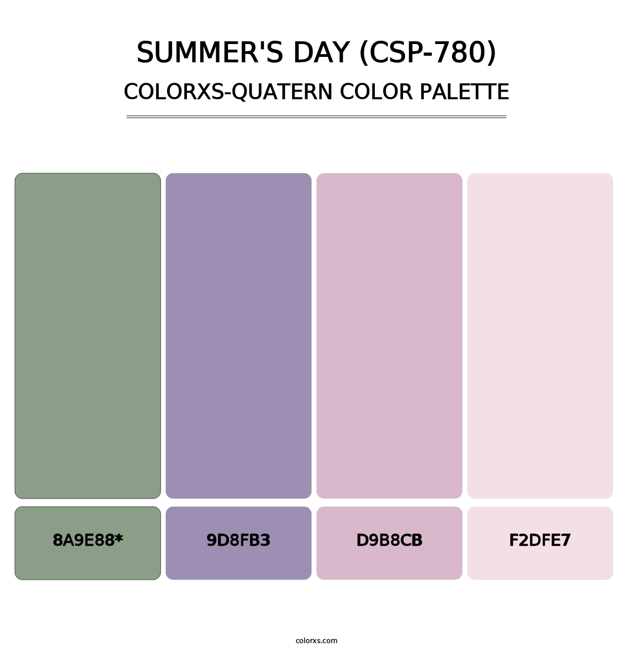 Summer's Day (CSP-780) - Colorxs Quad Palette