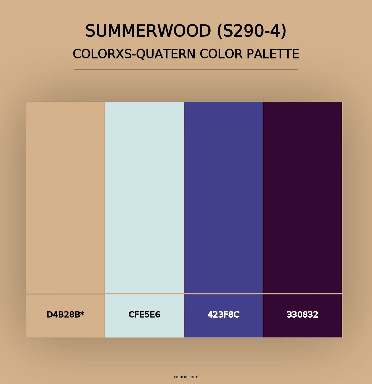 Summerwood (S290-4) - Colorxs Quad Palette