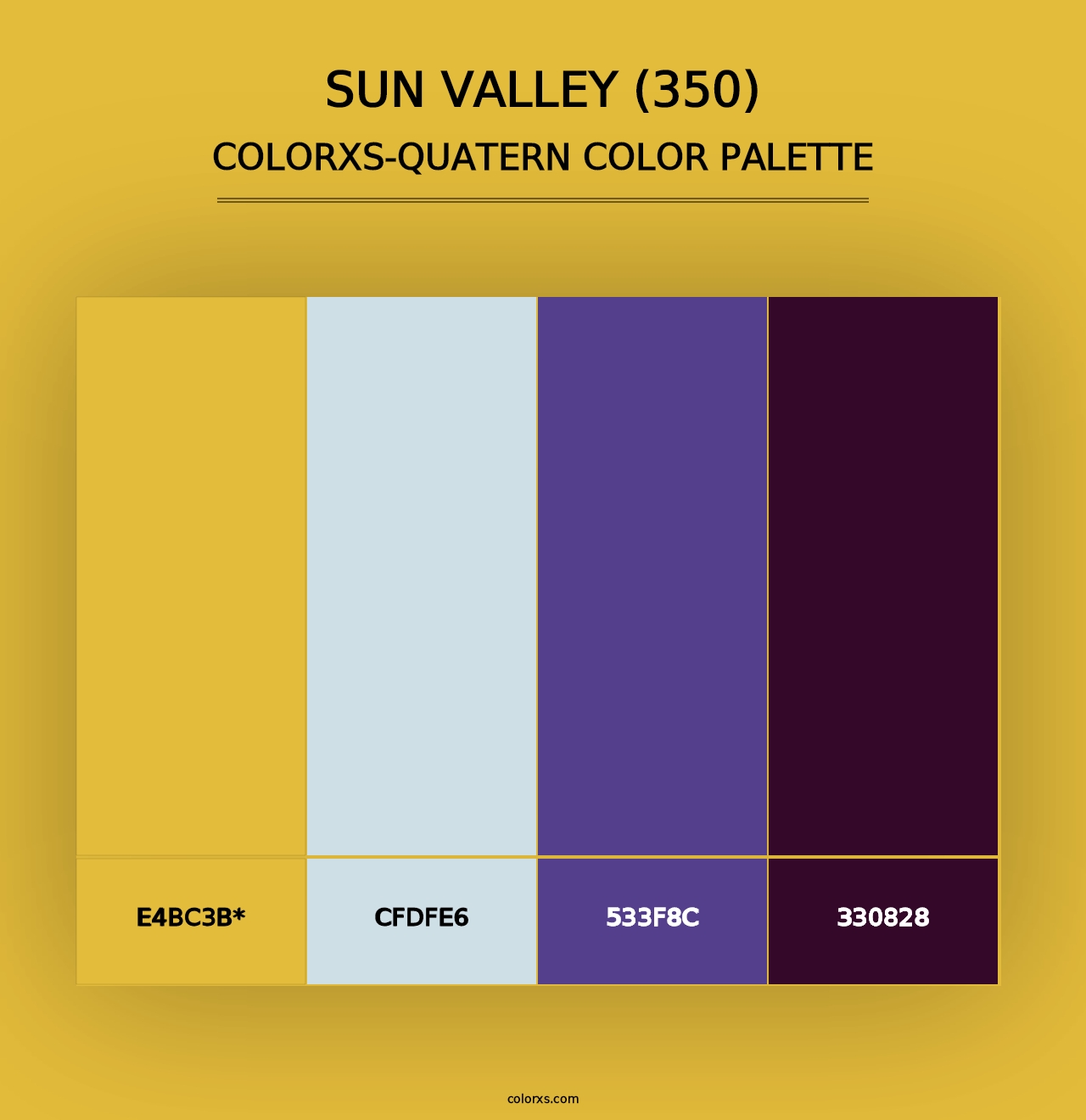 Sun Valley (350) - Colorxs Quad Palette