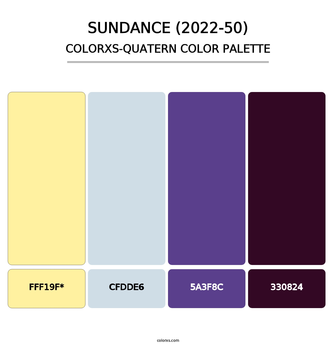 Sundance (2022-50) - Colorxs Quad Palette