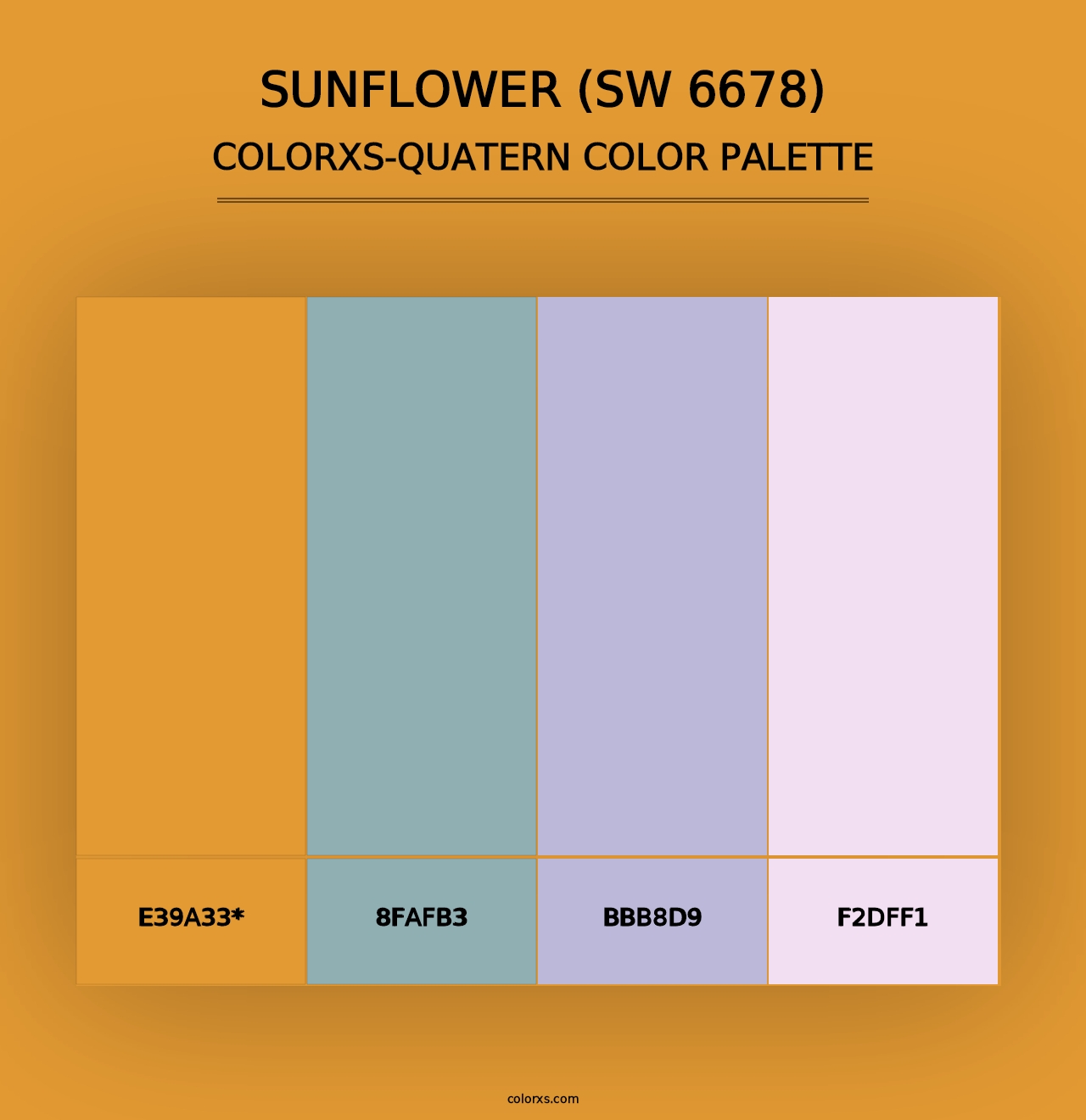 Sunflower (SW 6678) - Colorxs Quad Palette