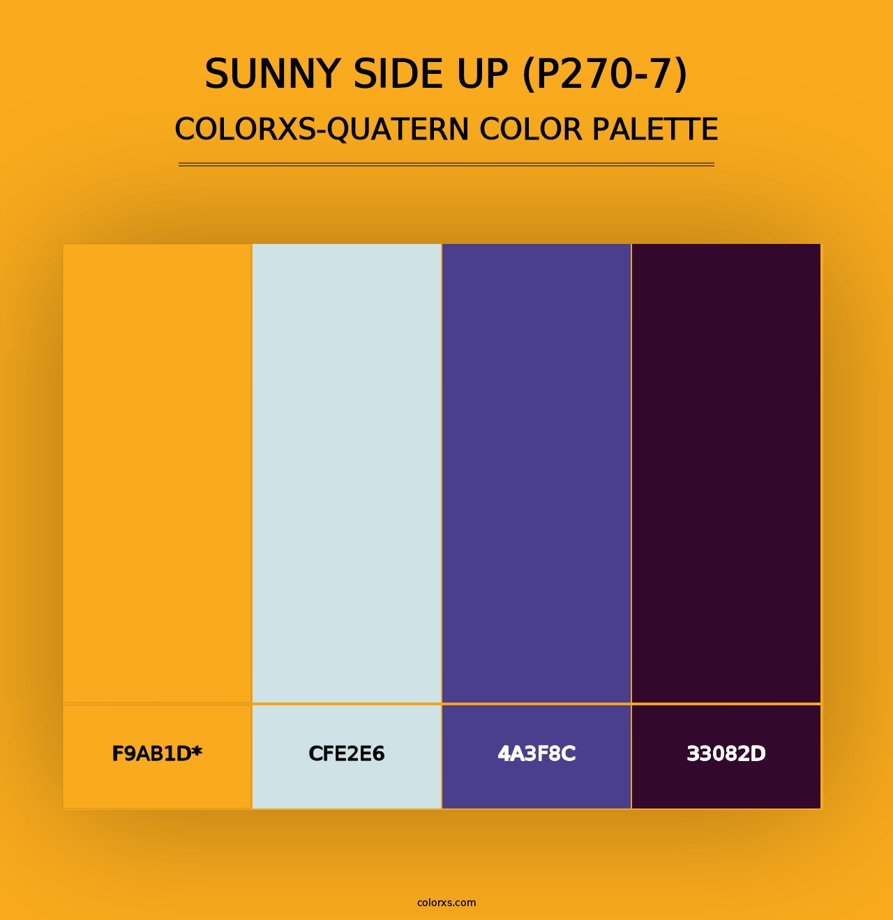 Sunny Side Up (P270-7) - Colorxs Quad Palette