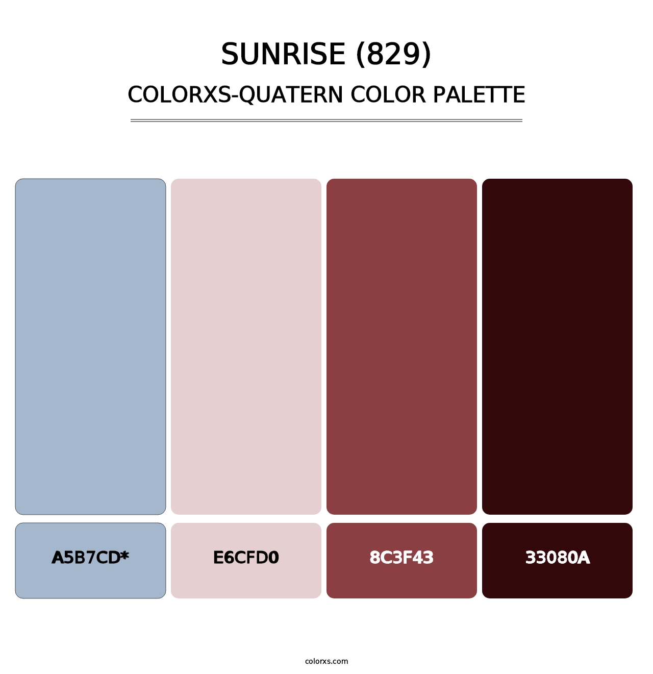 Sunrise (829) - Colorxs Quad Palette