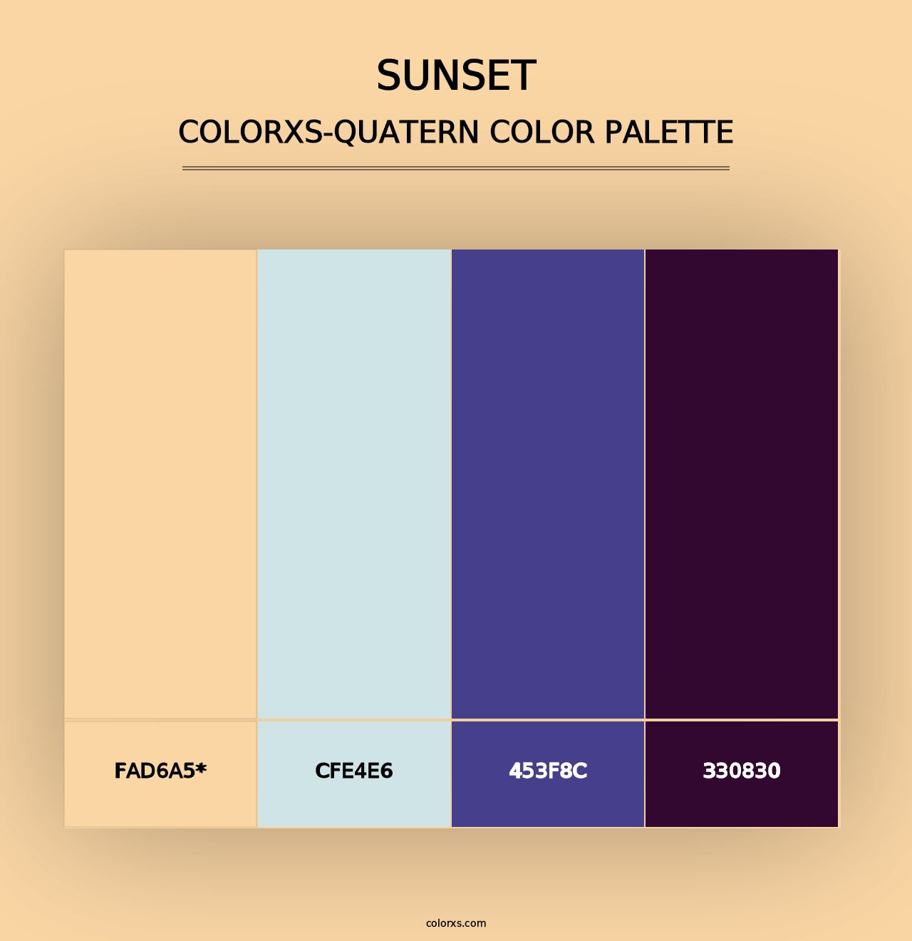 Sunset - Colorxs Quad Palette