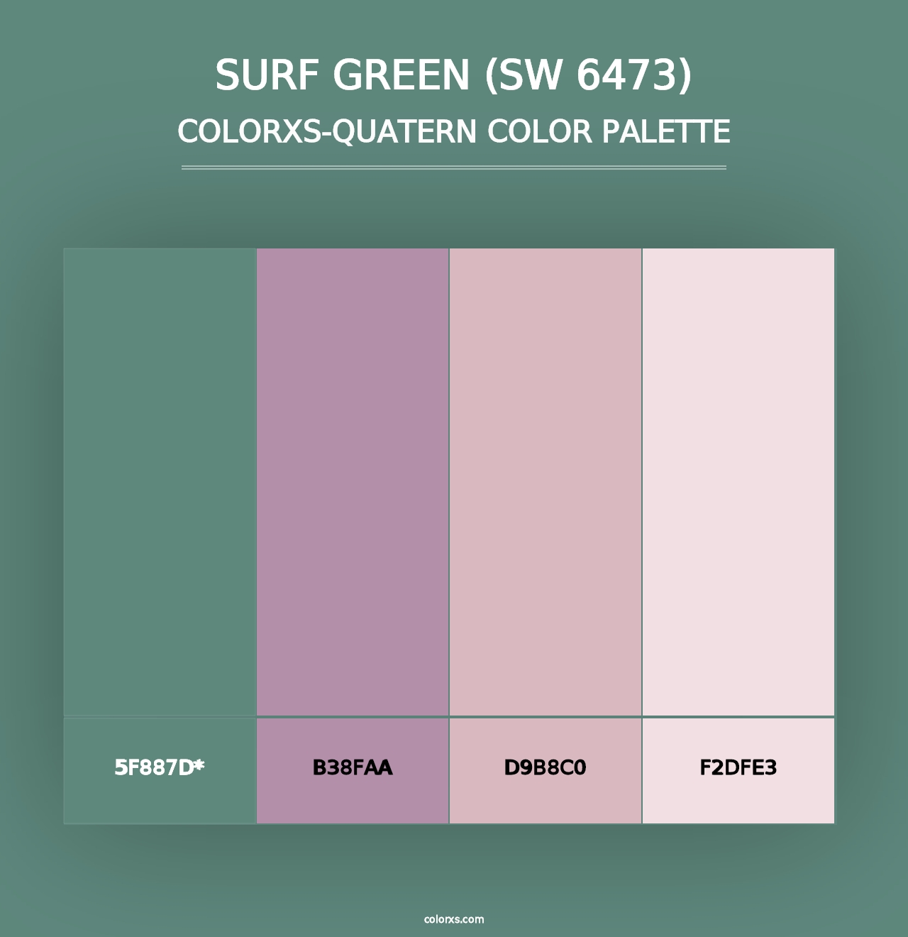 Surf Green (SW 6473) - Colorxs Quad Palette