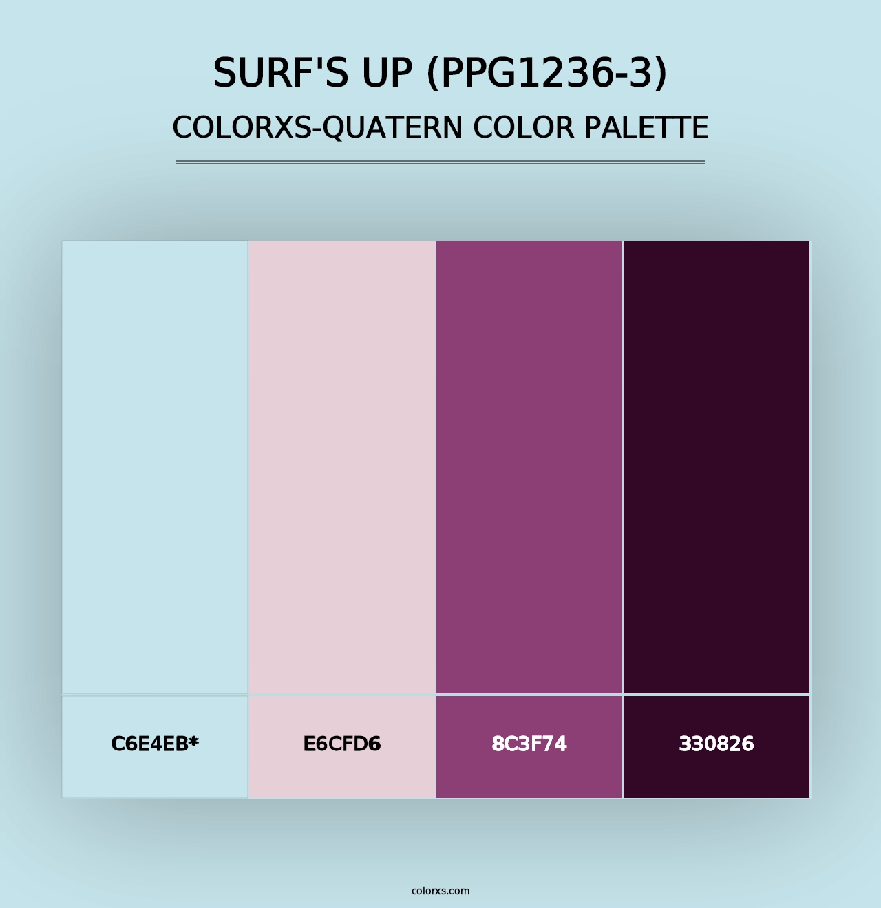 Surf's Up (PPG1236-3) - Colorxs Quad Palette