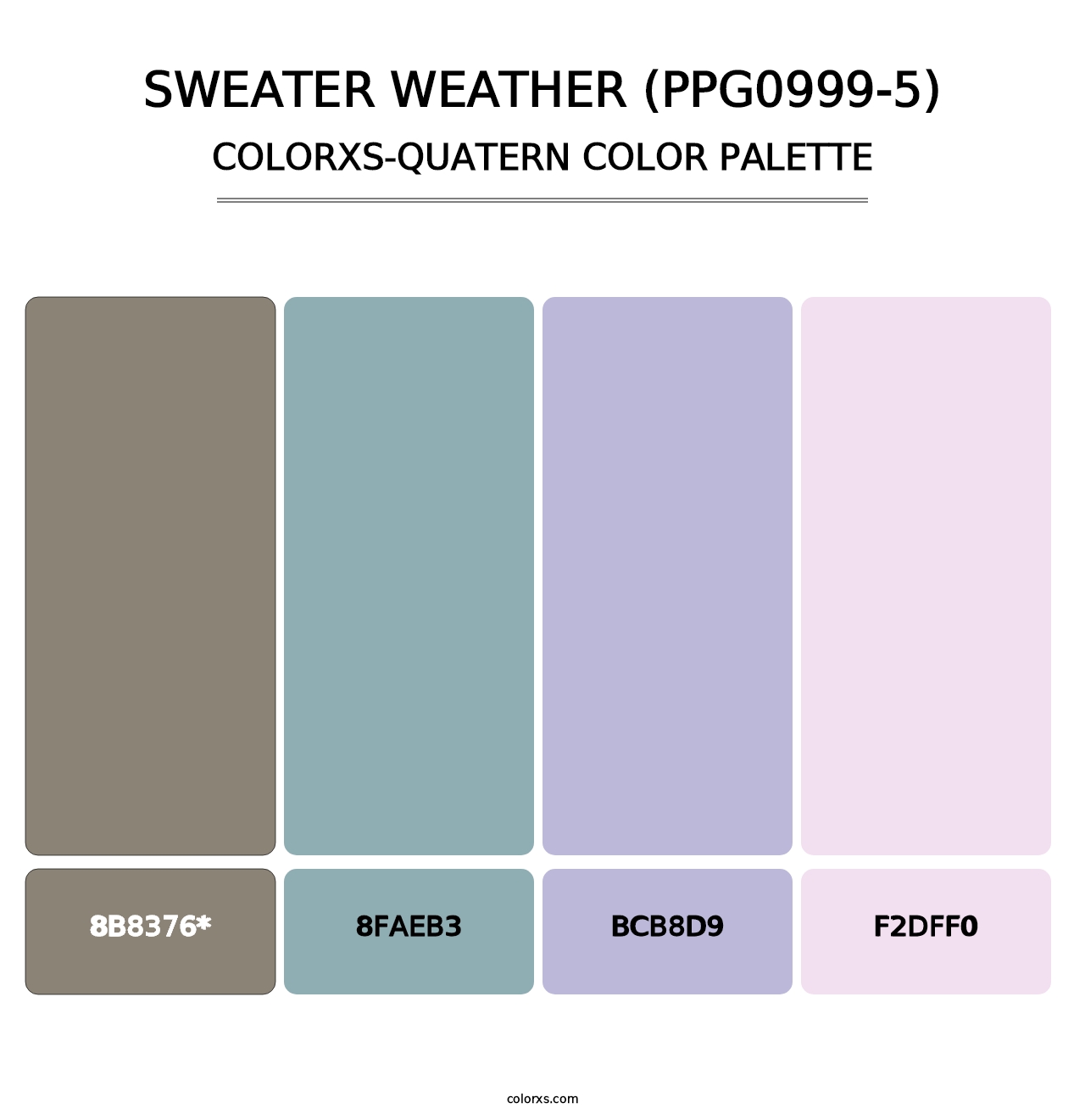 Sweater Weather (PPG0999-5) - Colorxs Quad Palette