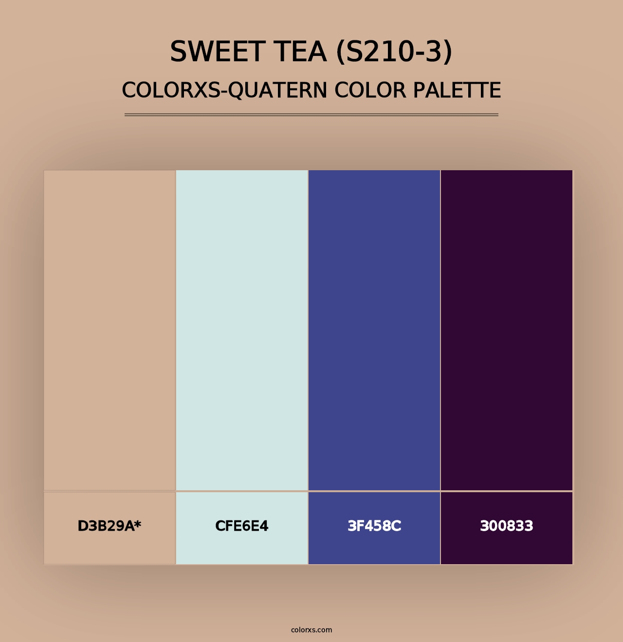 Sweet Tea (S210-3) - Colorxs Quad Palette