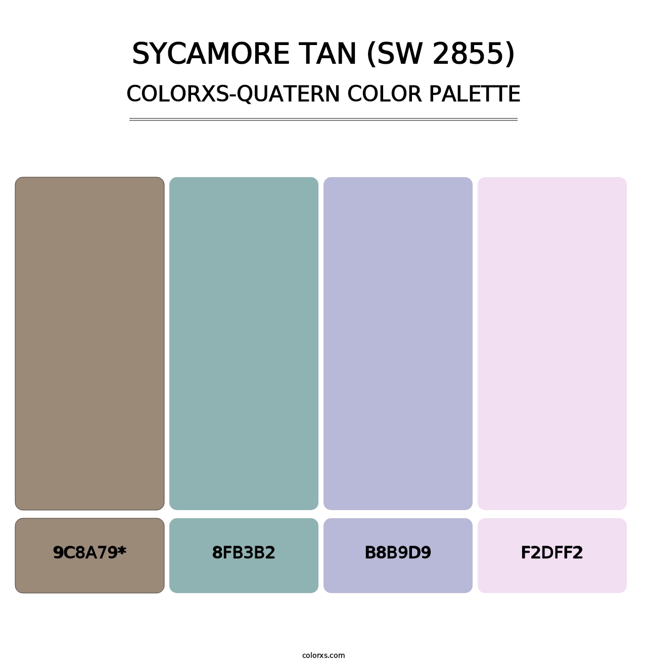 Sycamore Tan (SW 2855) - Colorxs Quad Palette