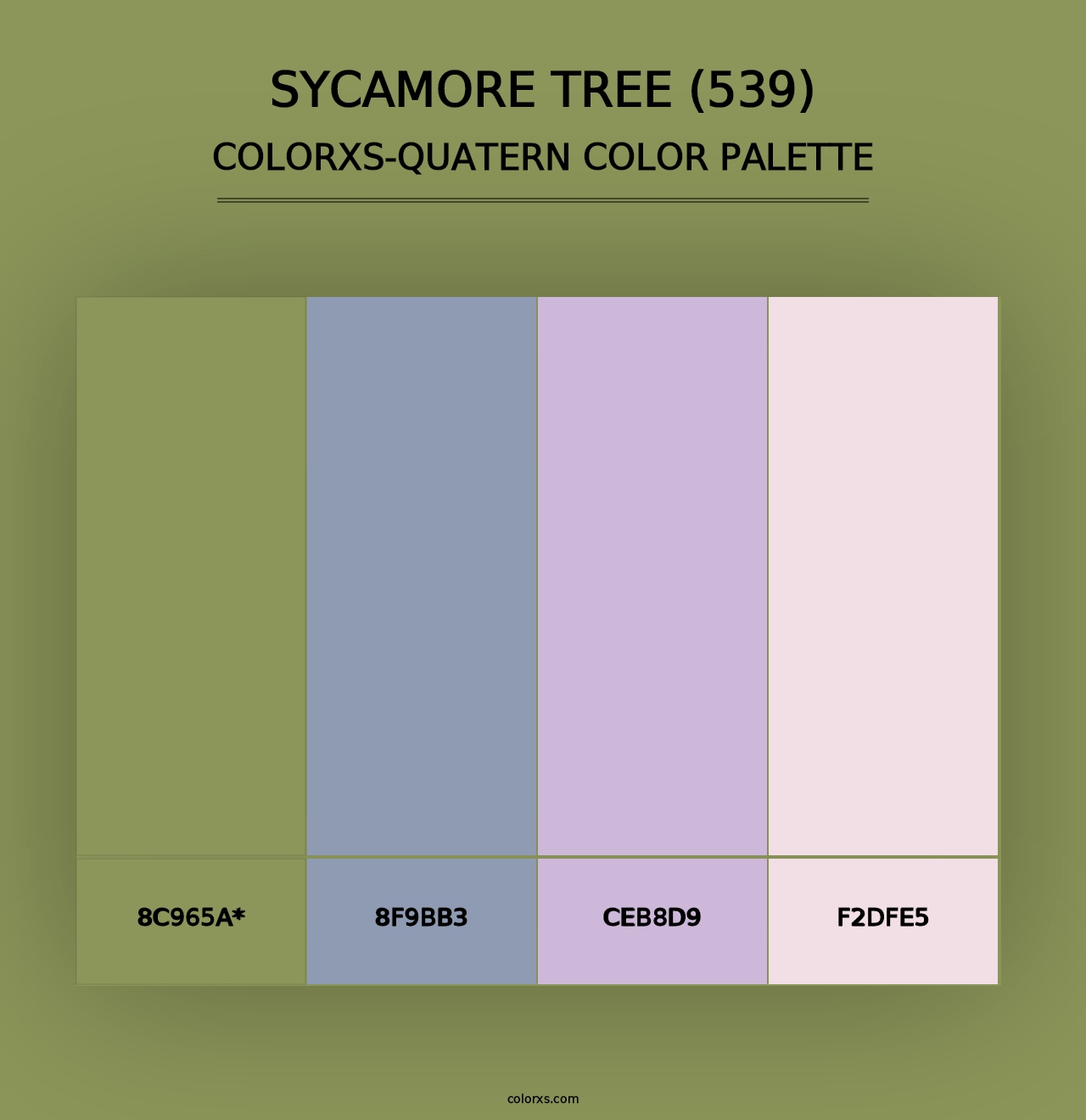 Sycamore Tree (539) - Colorxs Quad Palette