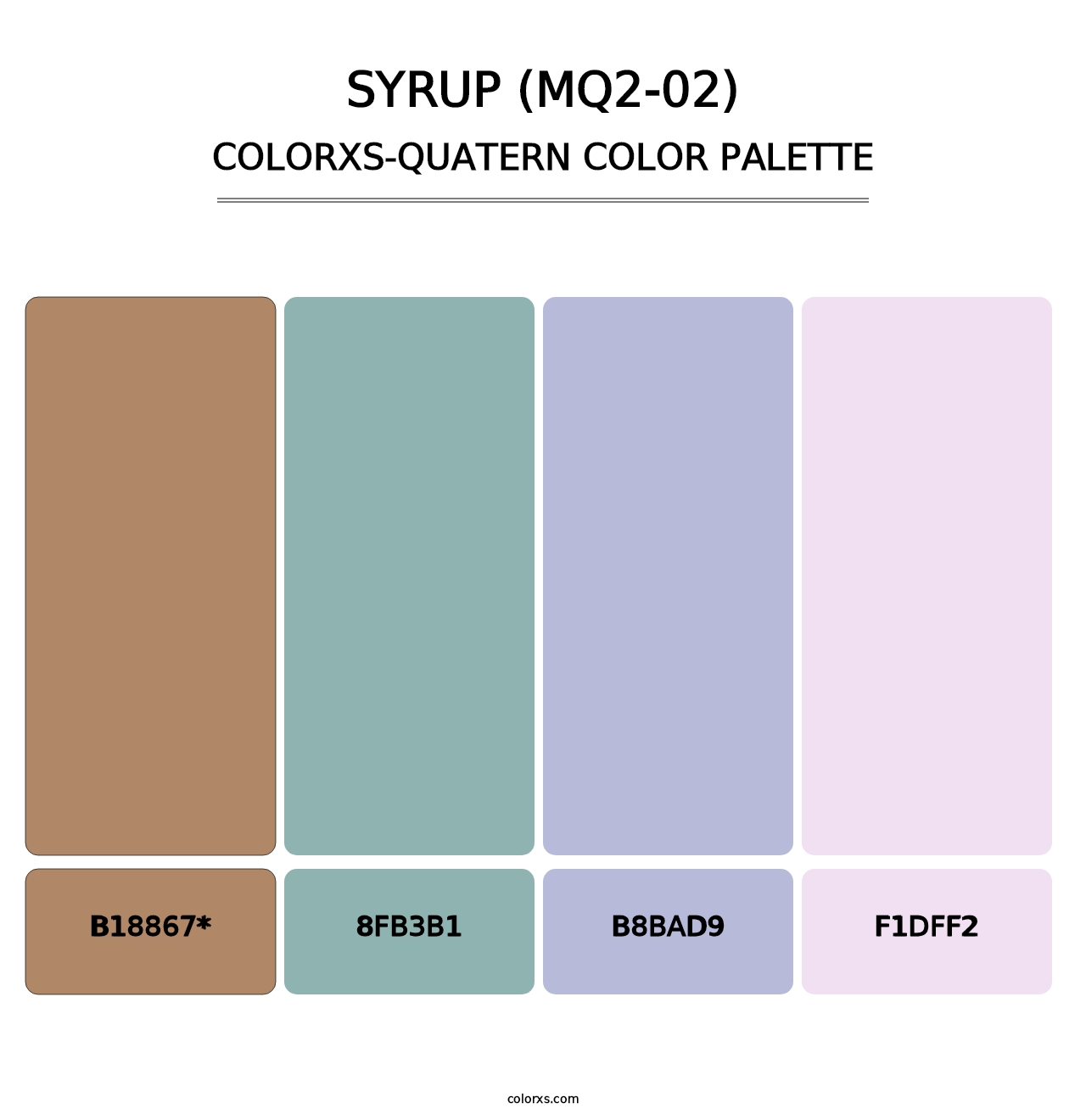 Syrup (MQ2-02) - Colorxs Quad Palette