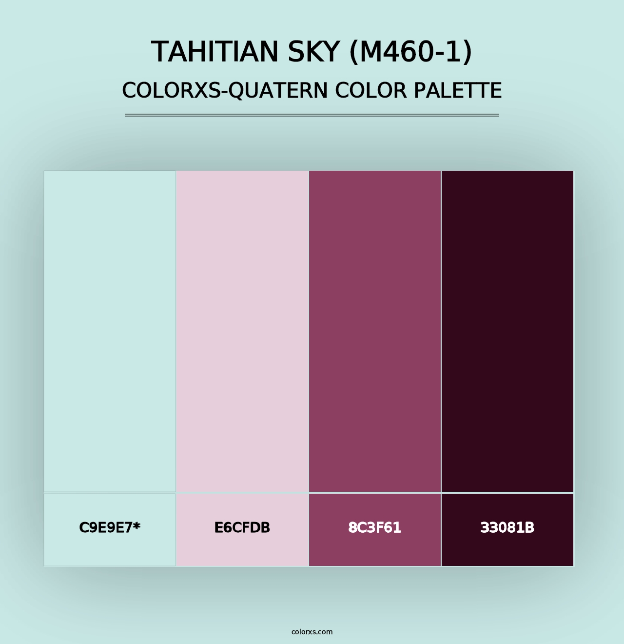 Tahitian Sky (M460-1) - Colorxs Quad Palette