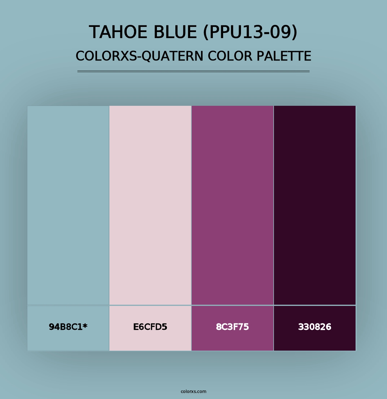 Tahoe Blue (PPU13-09) - Colorxs Quad Palette