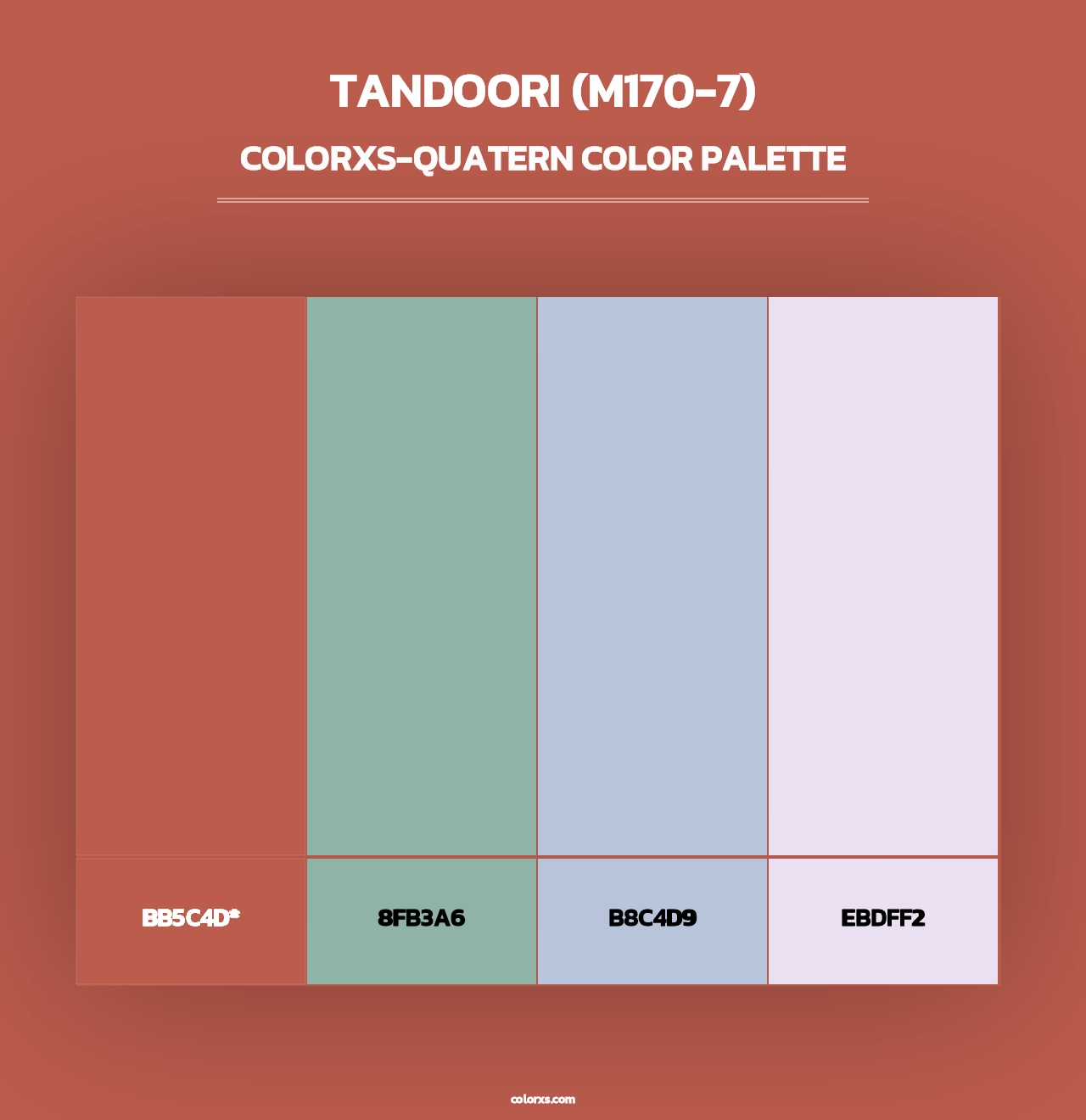 Tandoori (M170-7) - Colorxs Quad Palette