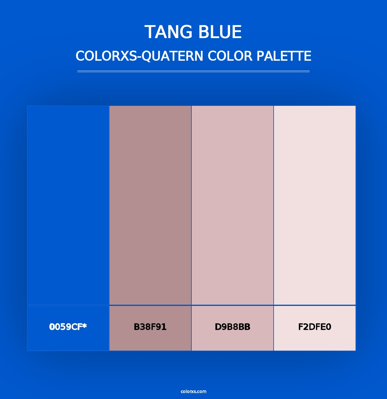 Tang Blue - Colorxs Quad Palette