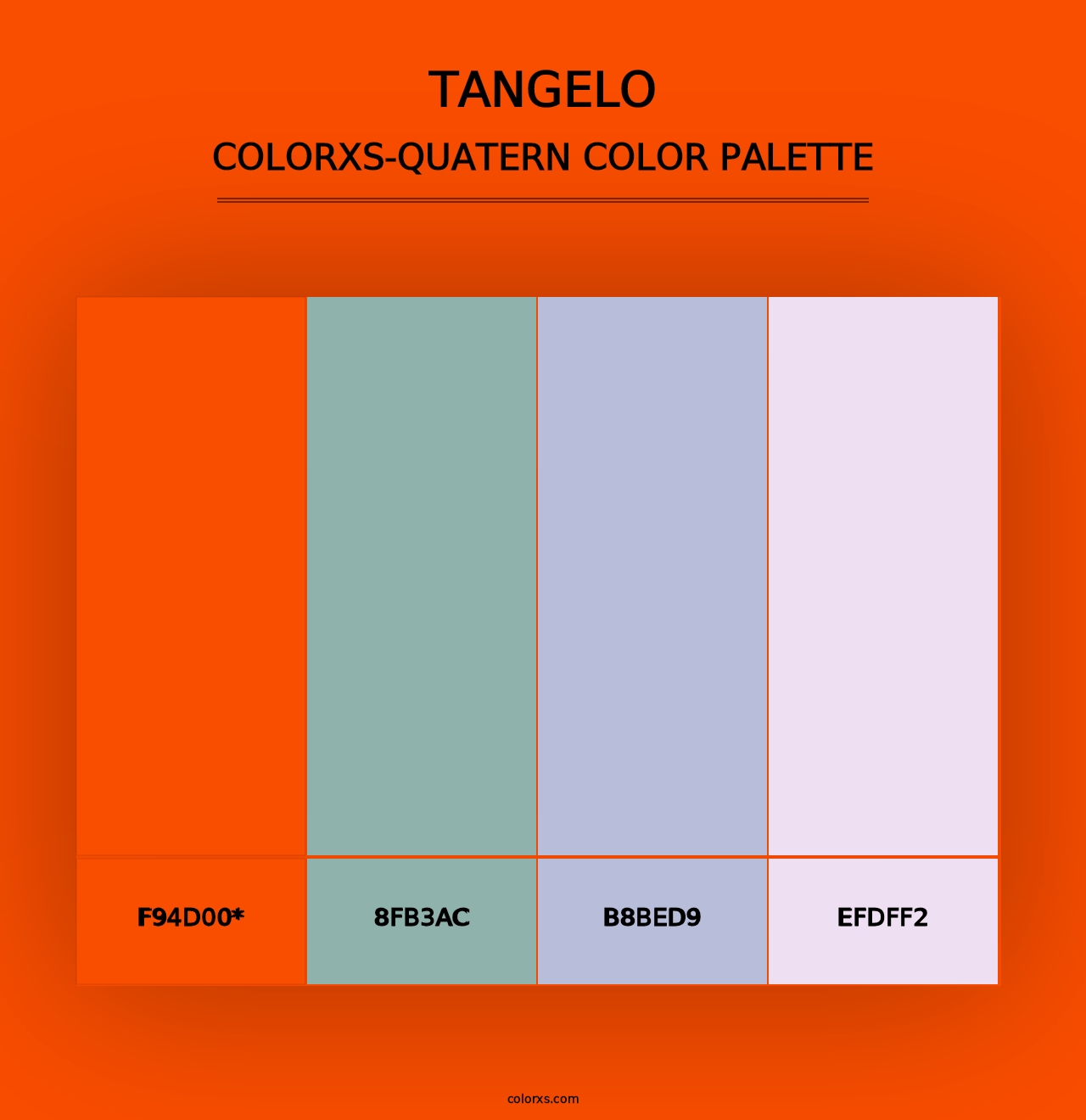 Tangelo - Colorxs Quad Palette