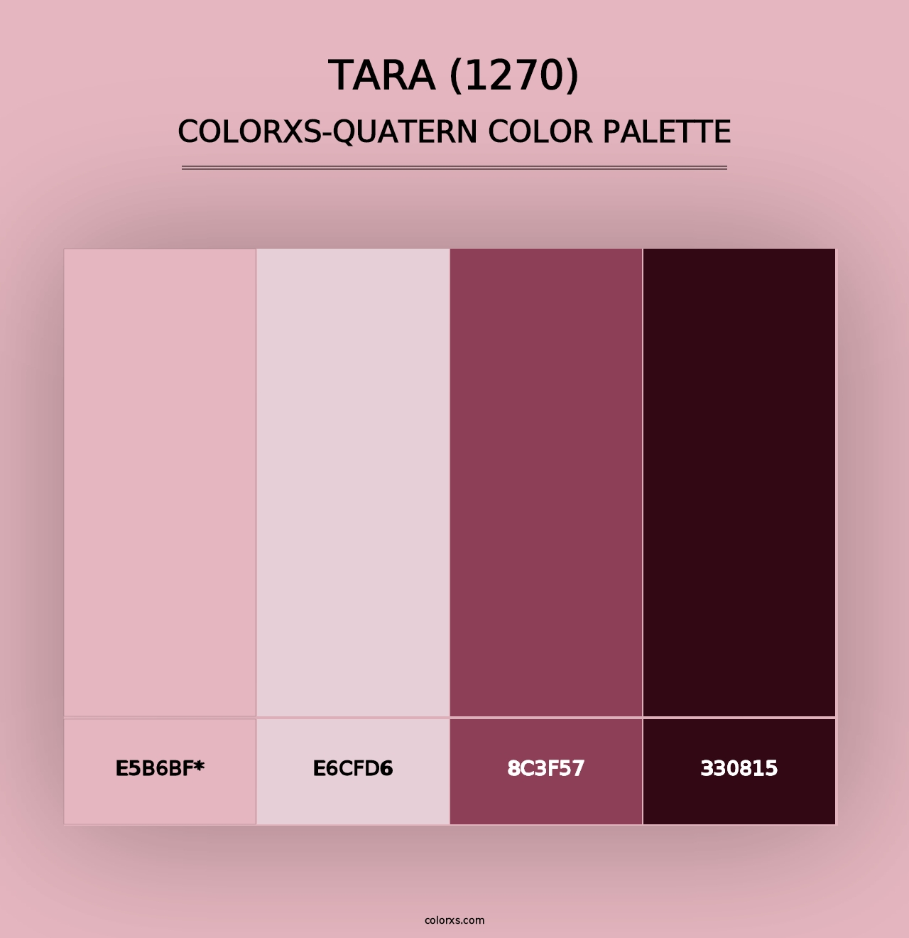 Tara (1270) - Colorxs Quad Palette