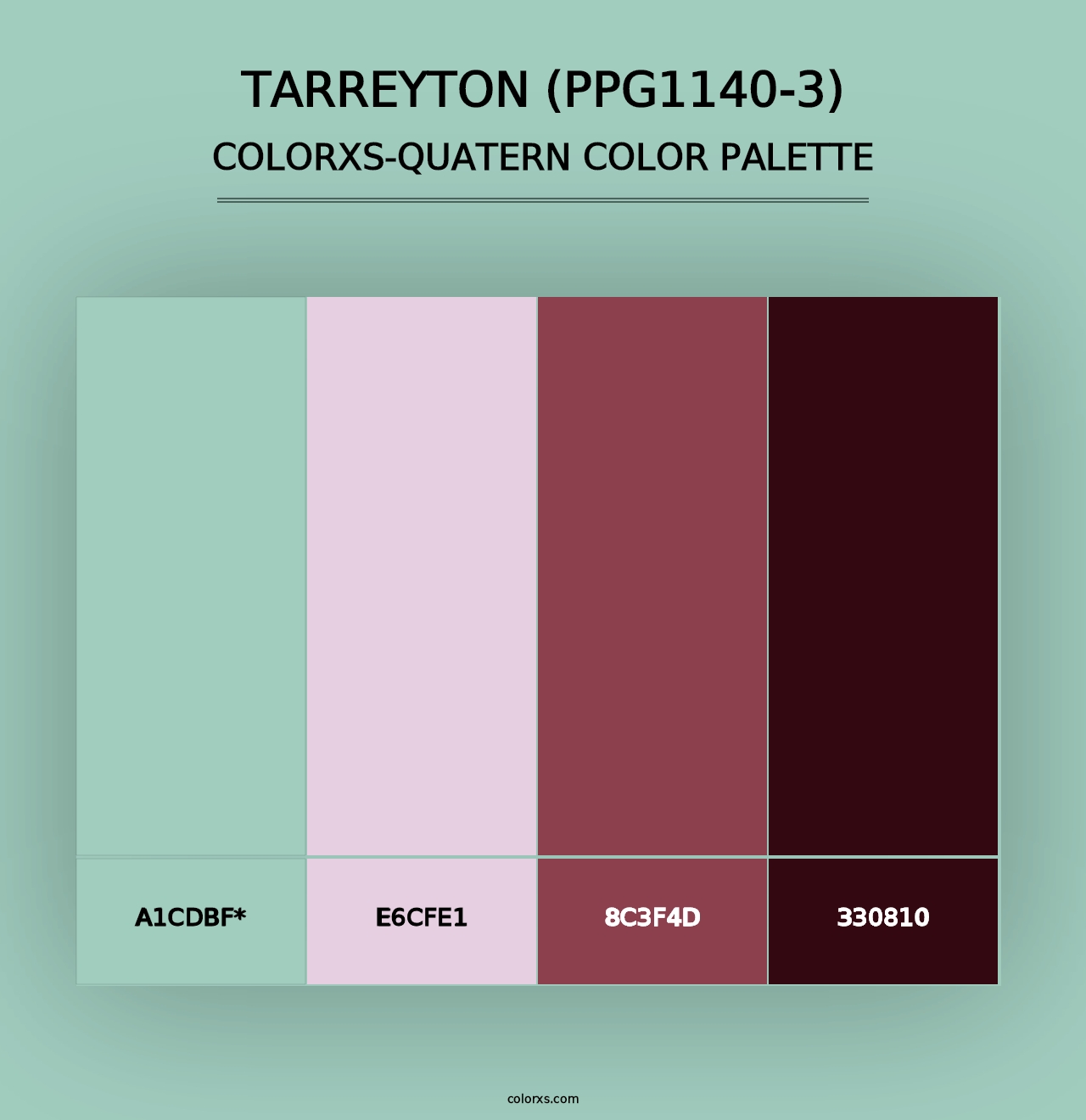 Tarreyton (PPG1140-3) - Colorxs Quad Palette