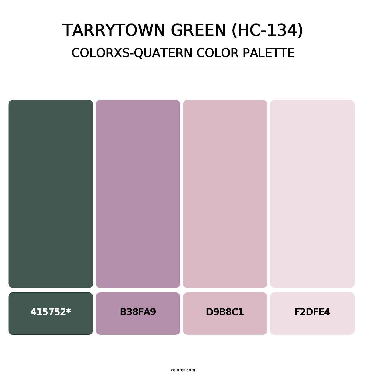 Tarrytown Green (HC-134) - Colorxs Quad Palette