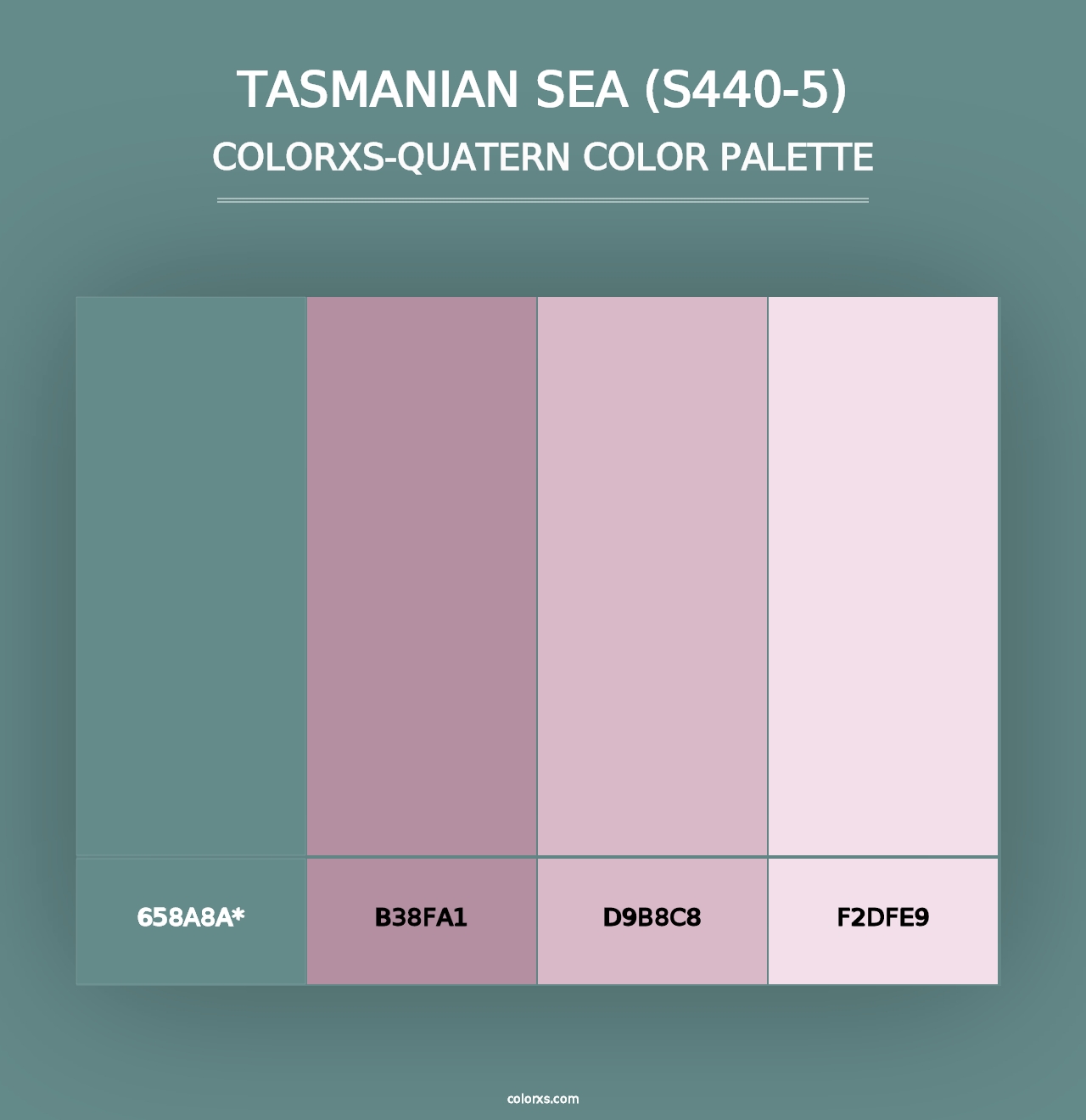 Tasmanian Sea (S440-5) - Colorxs Quad Palette